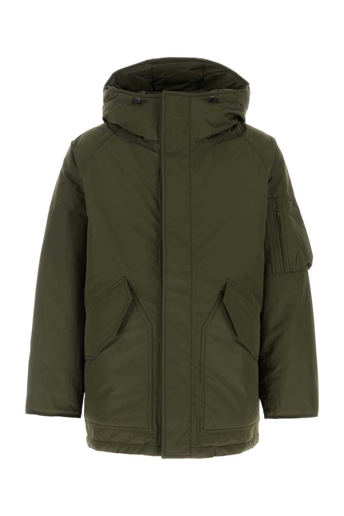 Army Green Polyester Down Jacket