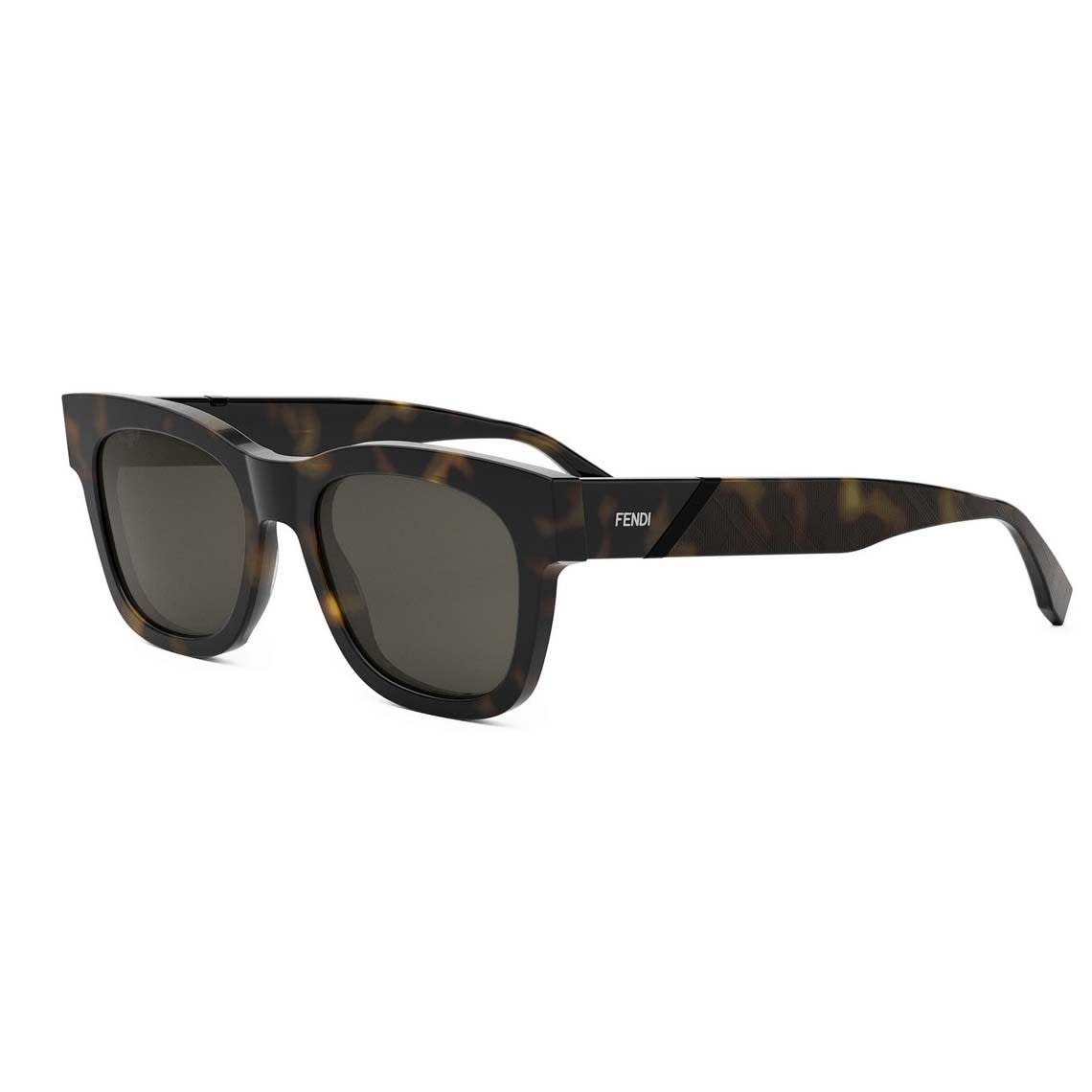 Shop Fendi Sunglasses In Havana/grigio