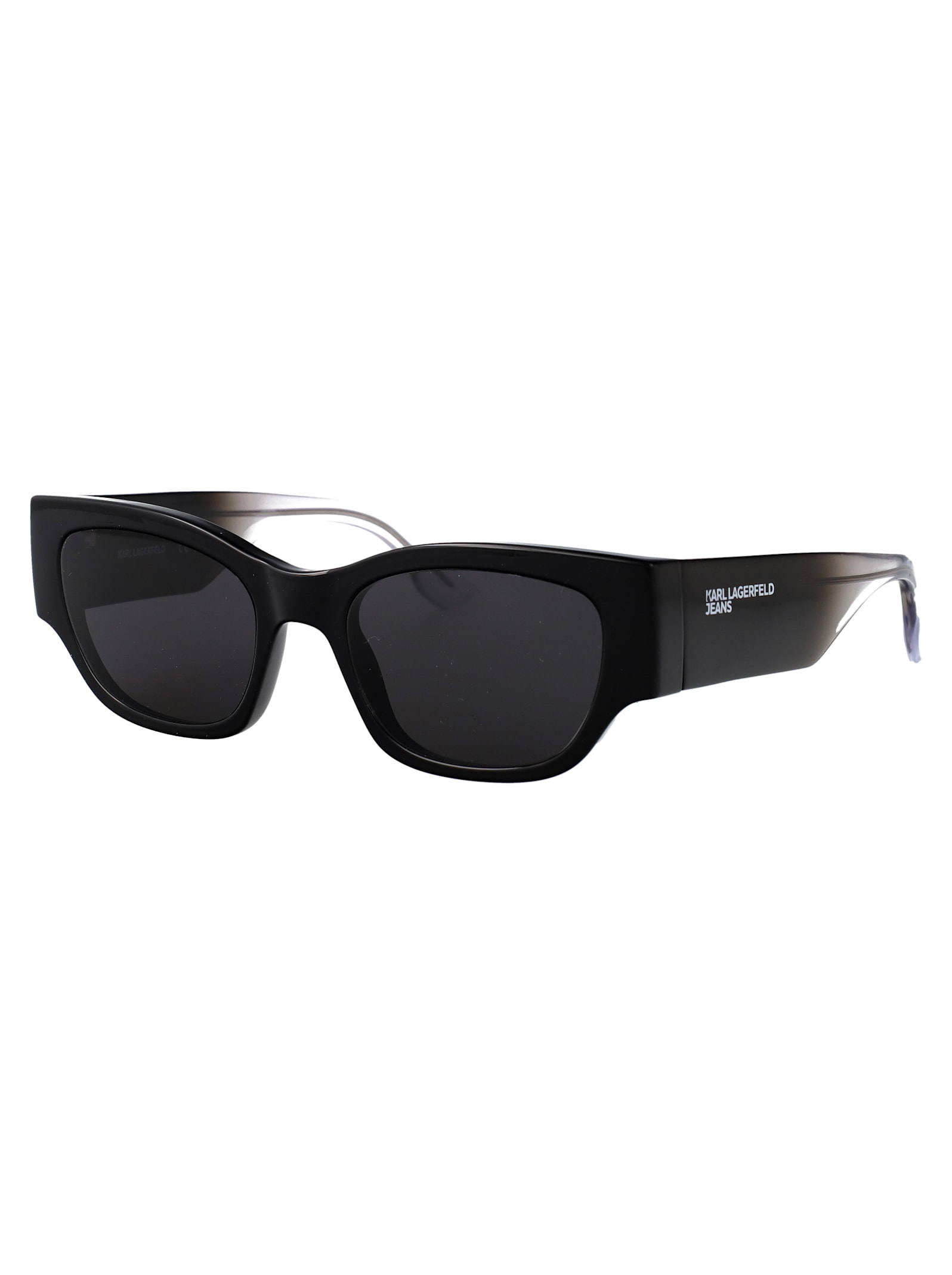 Karl Lagerfeld Round Sunglasses Klj6168 S 1 In Black