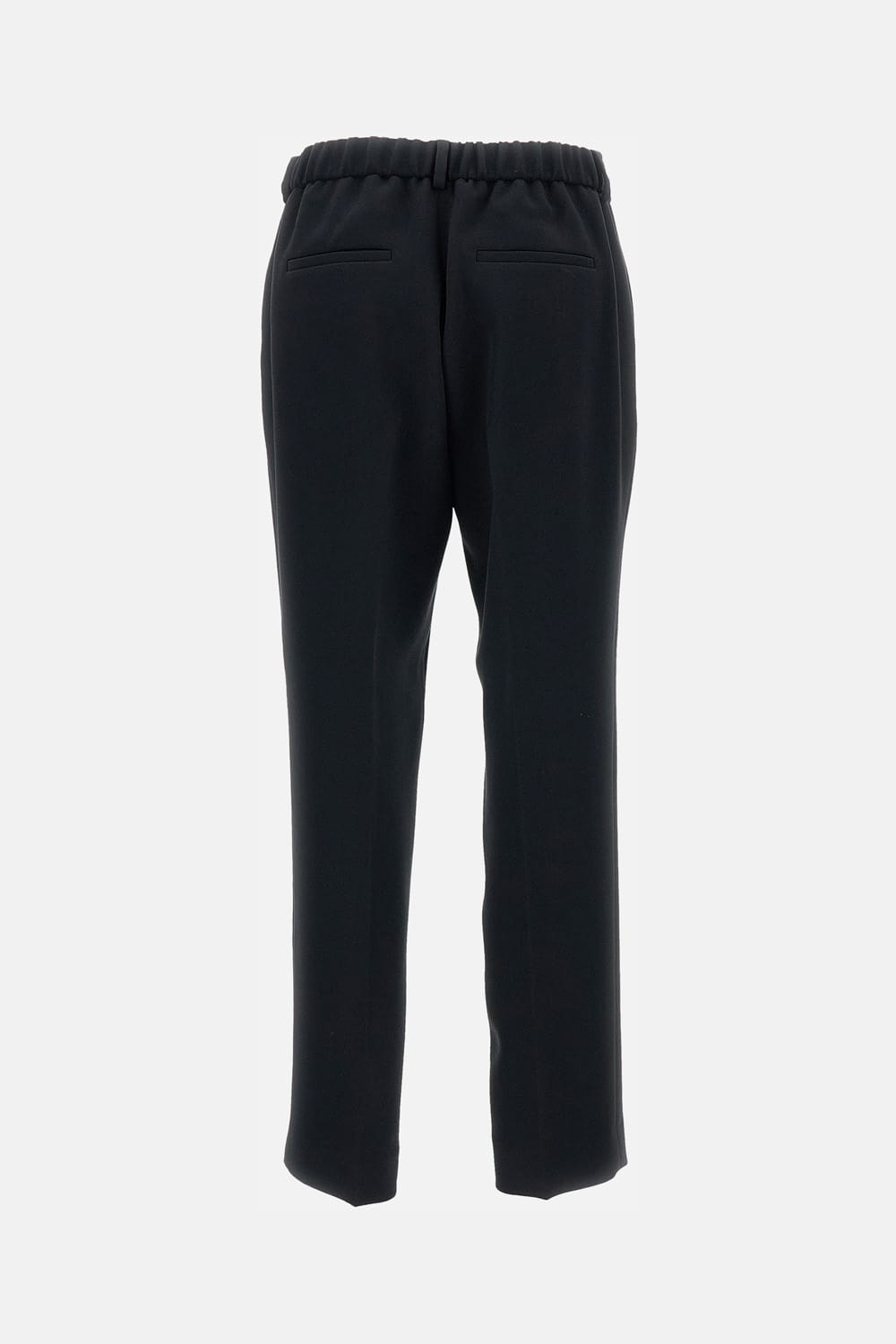 Alberto Biani Cady Elasticated Trousers In Black
