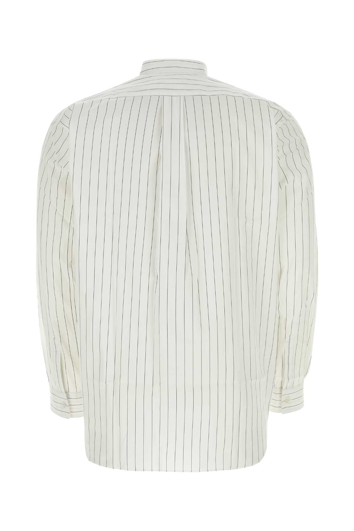 Shop Comme Des Garçons Printed Poplin Shirt In Stripe119