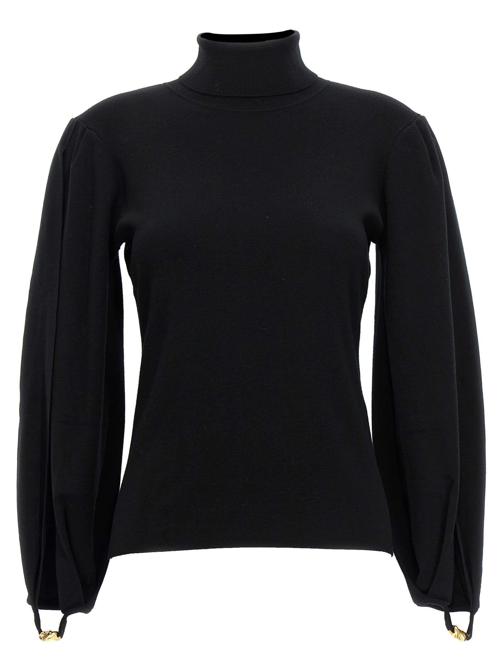 Shop Chloé Arms Slit Sweater In Black