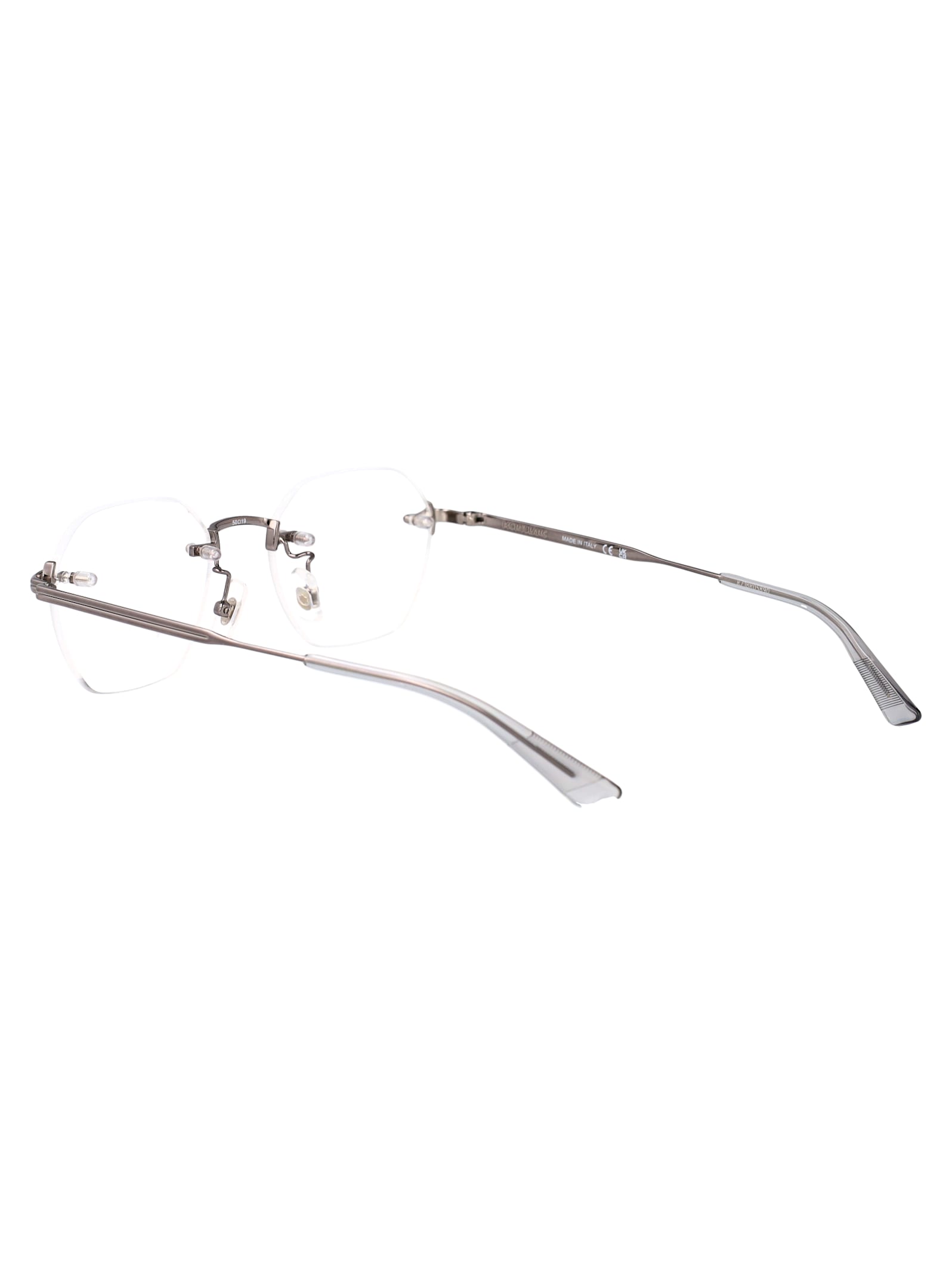 Montblanc Ruthenium-ruthenium-transparent Metal Glasses In Transparent
