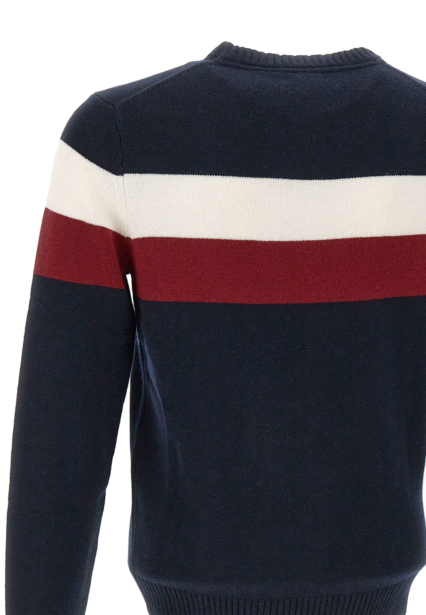 Sun 68 Fancywool, Viscose And Cashmere Sweater Sweater In Blue