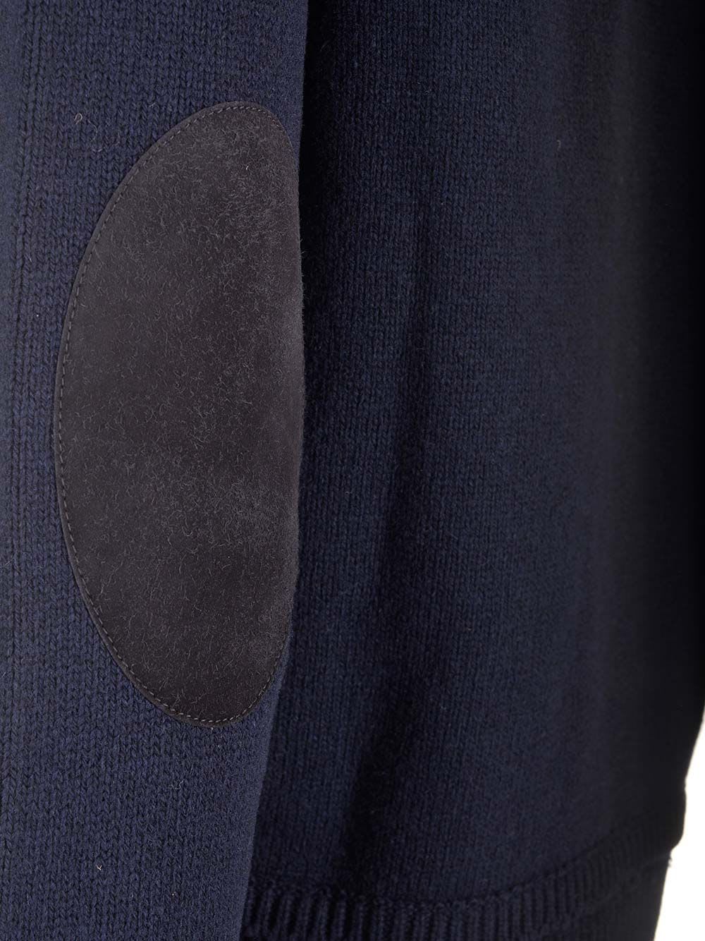 Shop Maison Margiela Long-sleeved Crewneck Sweater In Blue