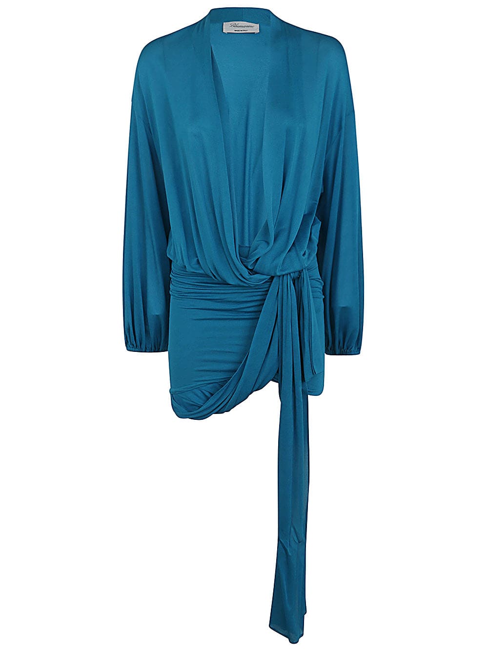 Shop Blumarine 2a416a Mini Dress In Jewel Blue