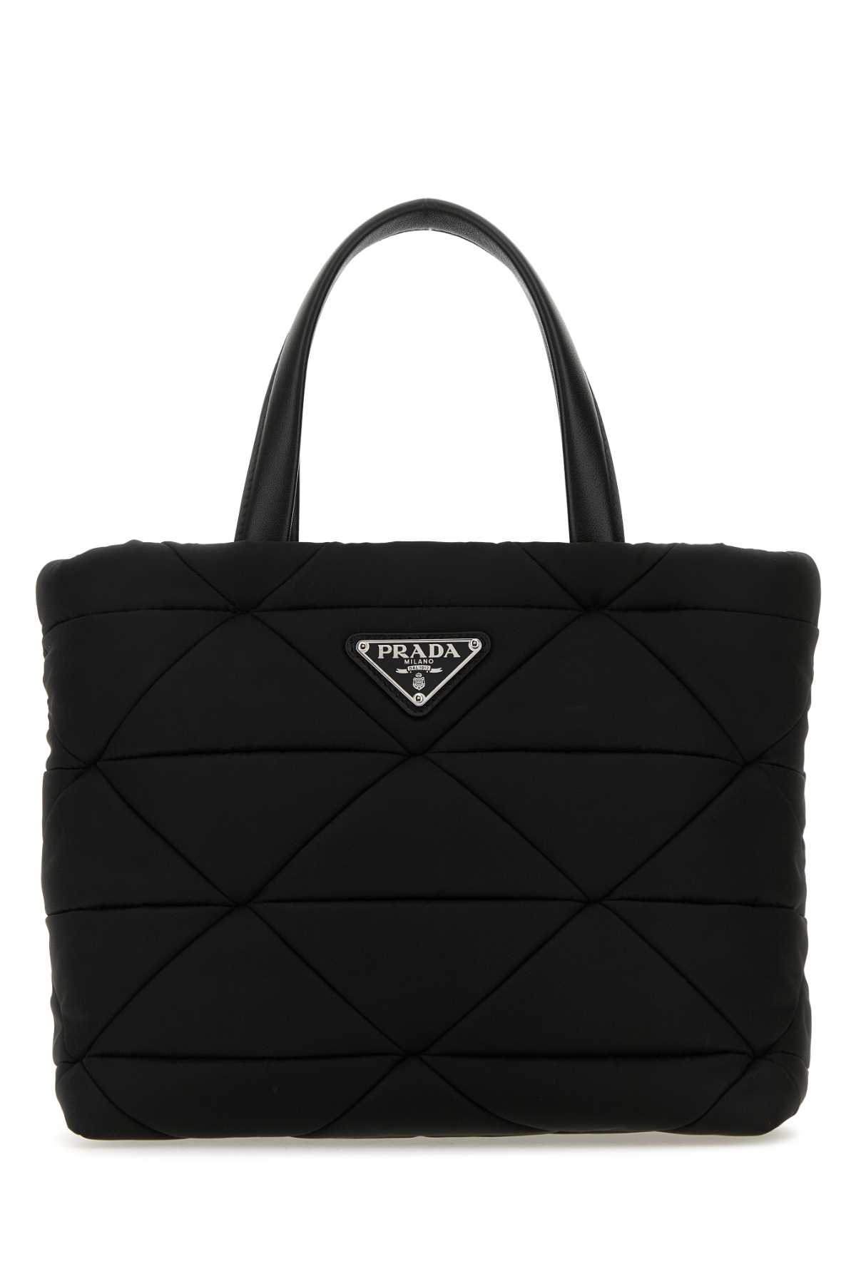 Shop Prada Black Re-nylon Handbag