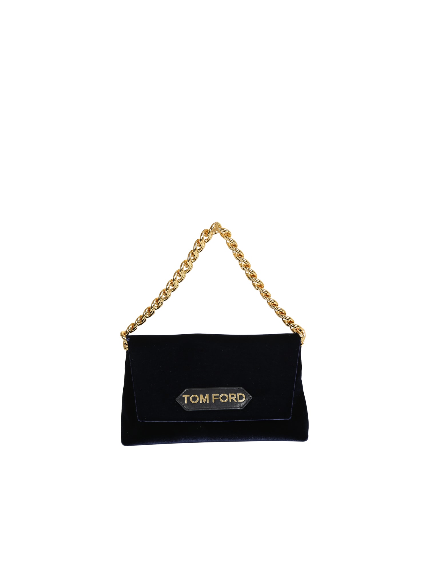 Tom Ford Label Mini Chain Bag; Refined And Casual, It Is Ideal For The Most Exclusive Looks