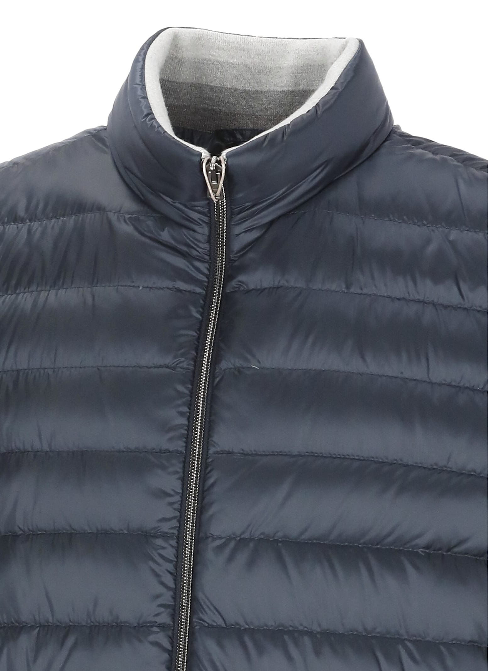 Herno Quilted Down Jacket In Gray