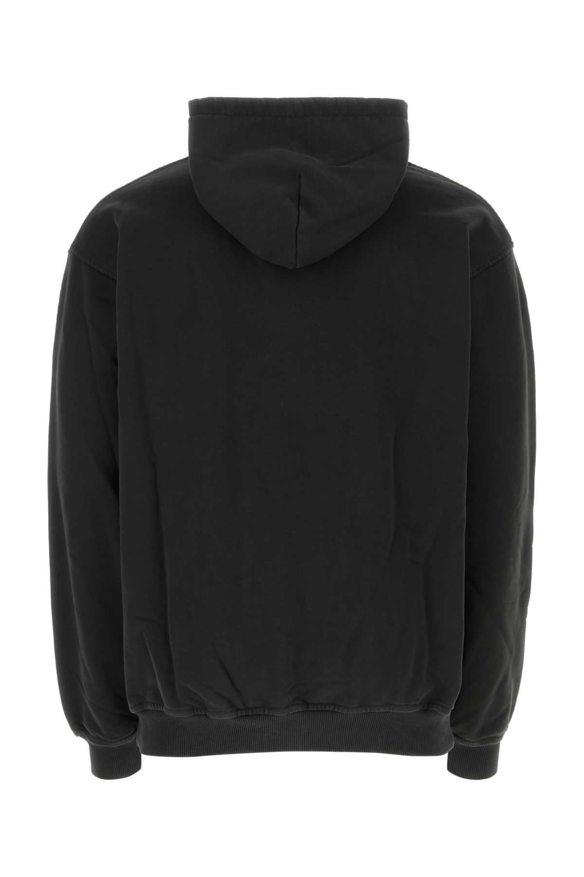 Represent Dark Grey Cotton Thoroughbred Sweatshirt In Vintageblack