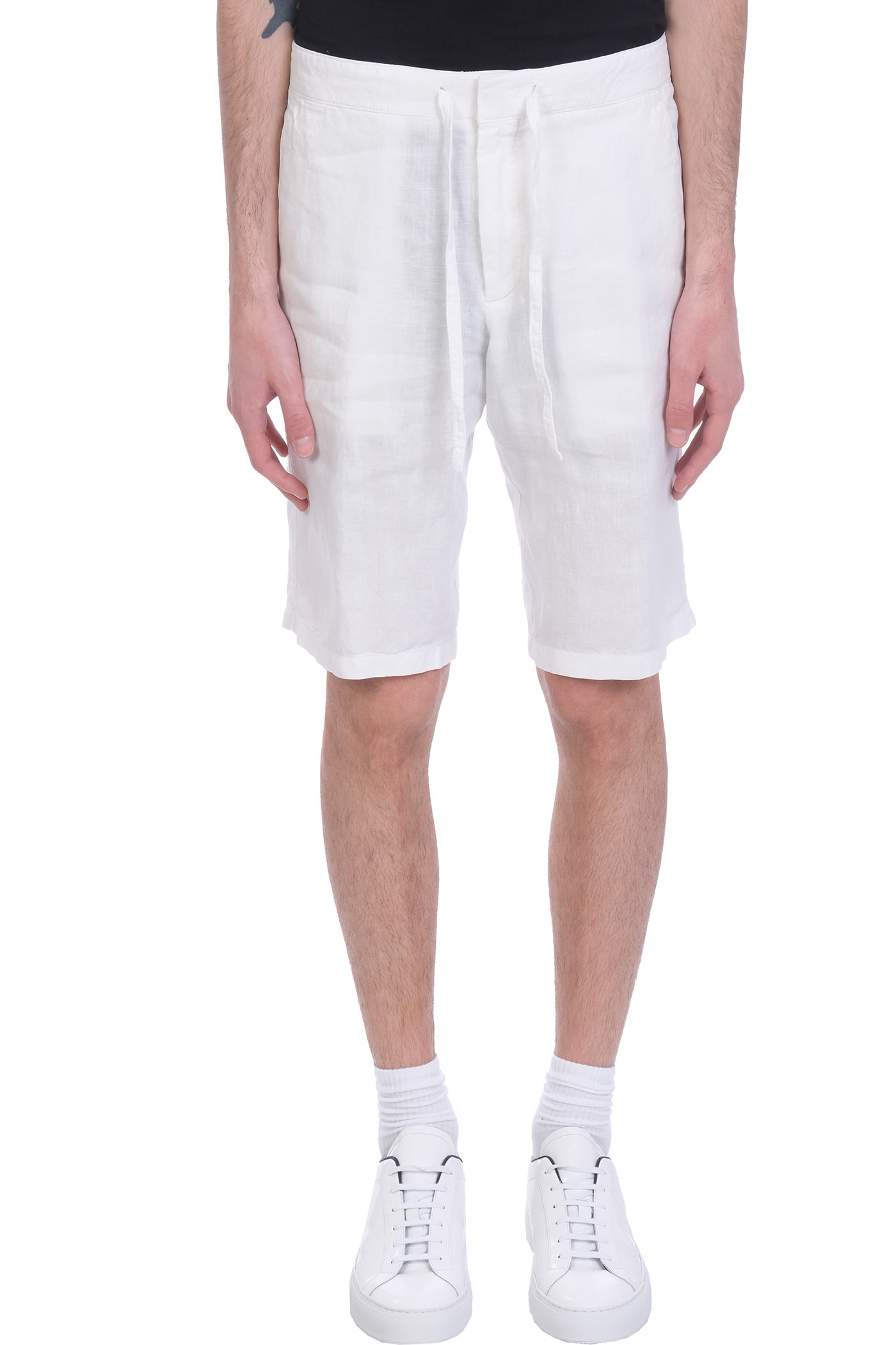 Z Zegna Shorts In White Polyester