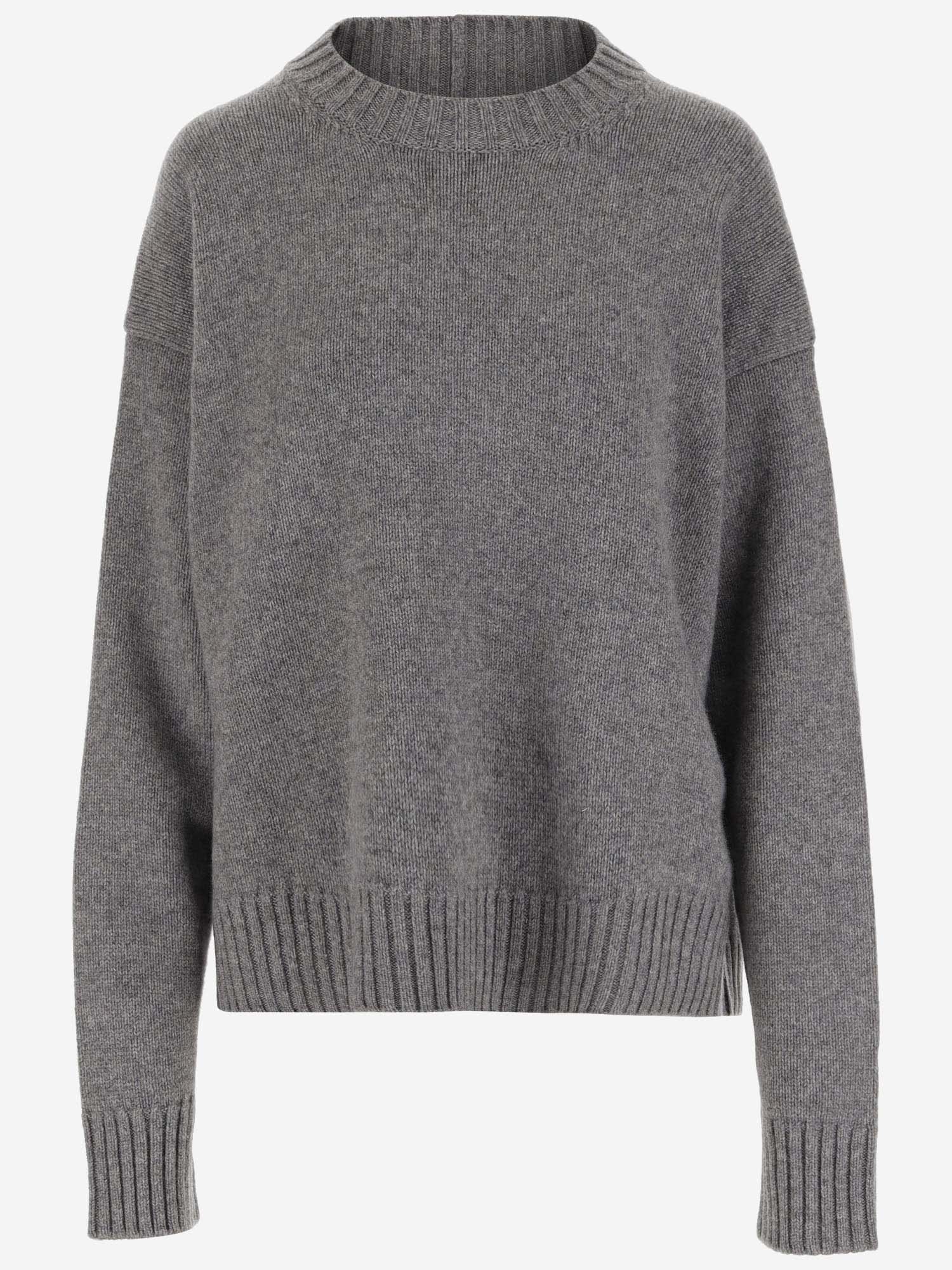 Jil Sander Cashmere Blend Sweater In Gray