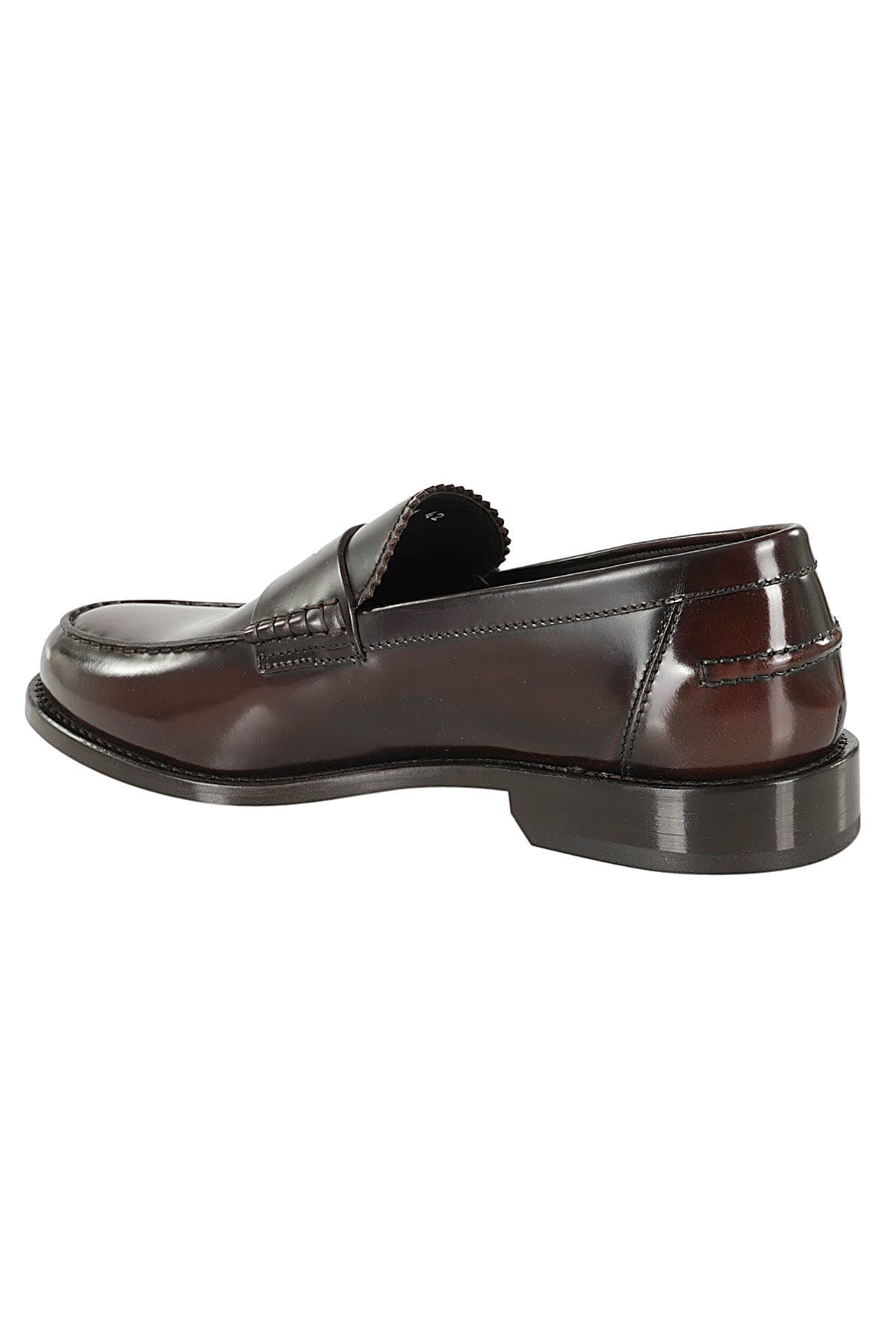 Shop Doucal's Penny Loafer In Marrone