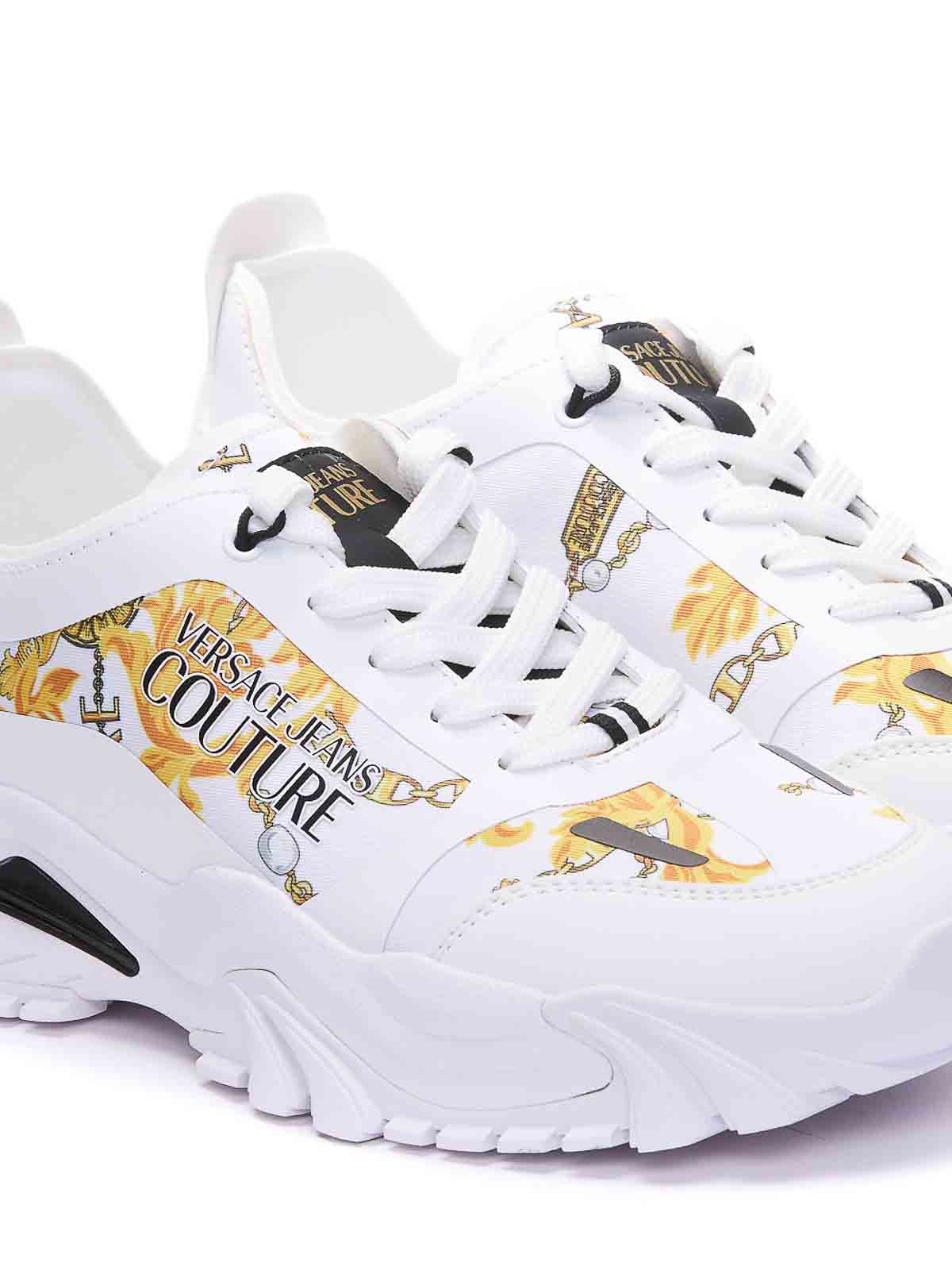 Shop Versace Jeans Couture White Low Top Sneakers