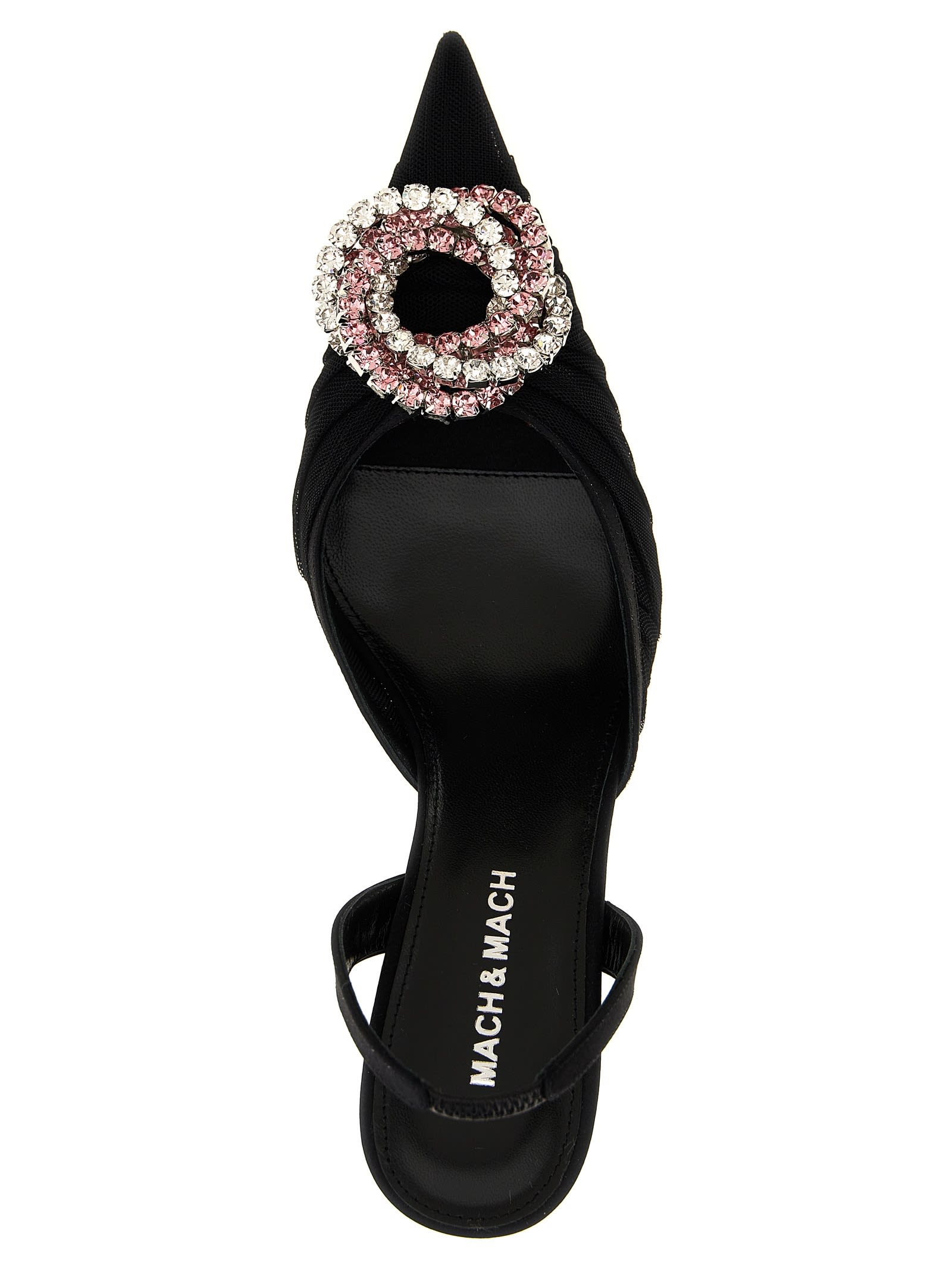 Mach & Mach Mach & Mach 'galaxy' Slingback In Black
