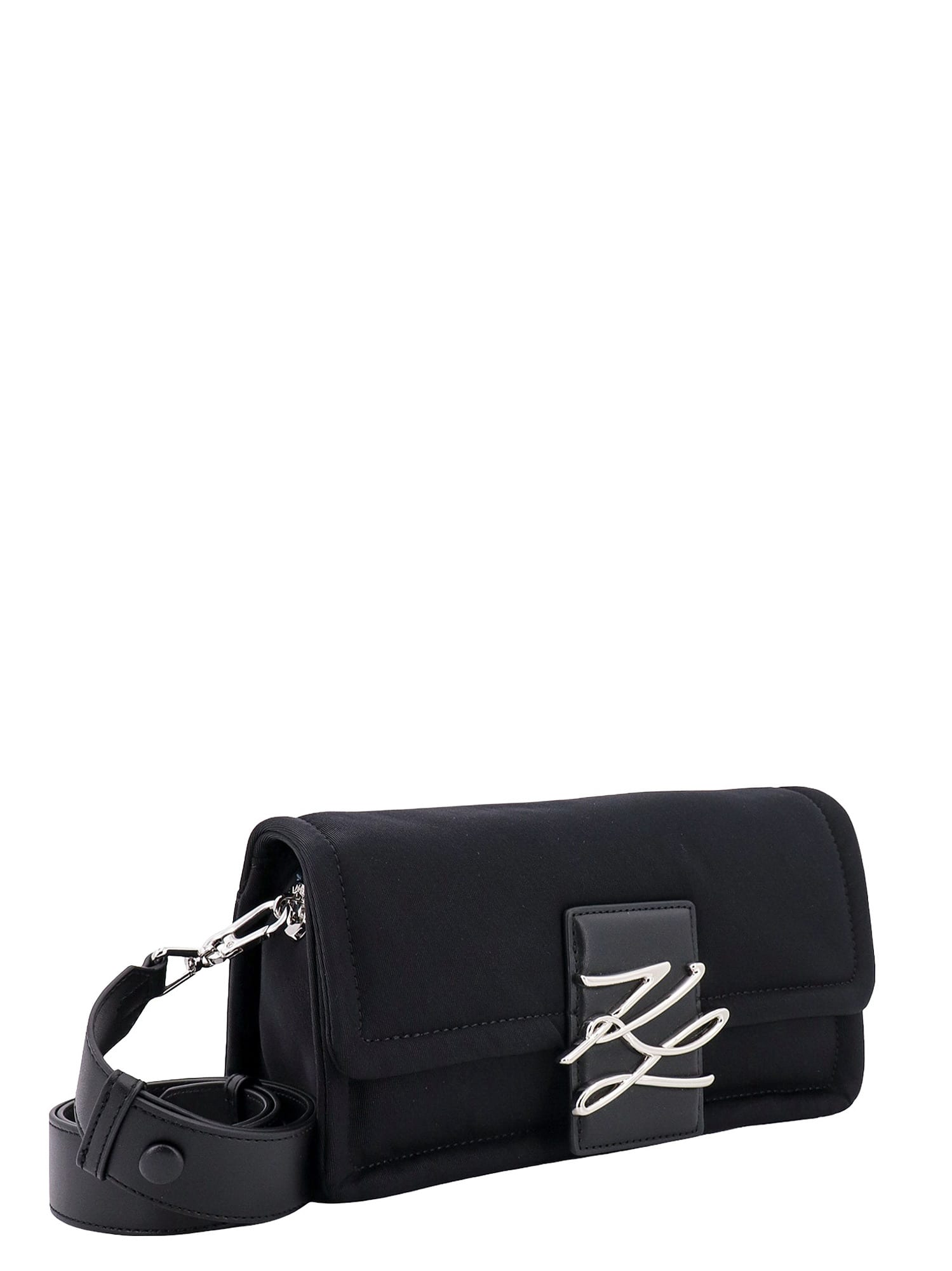 Shop Karl Lagerfeld K/autograph Shoulder Bag In Black