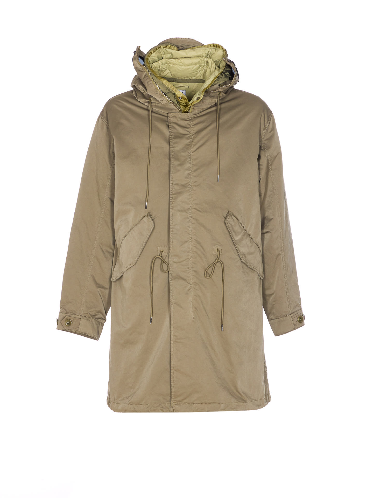 C.p. Company Medium Goggle Parka In Green