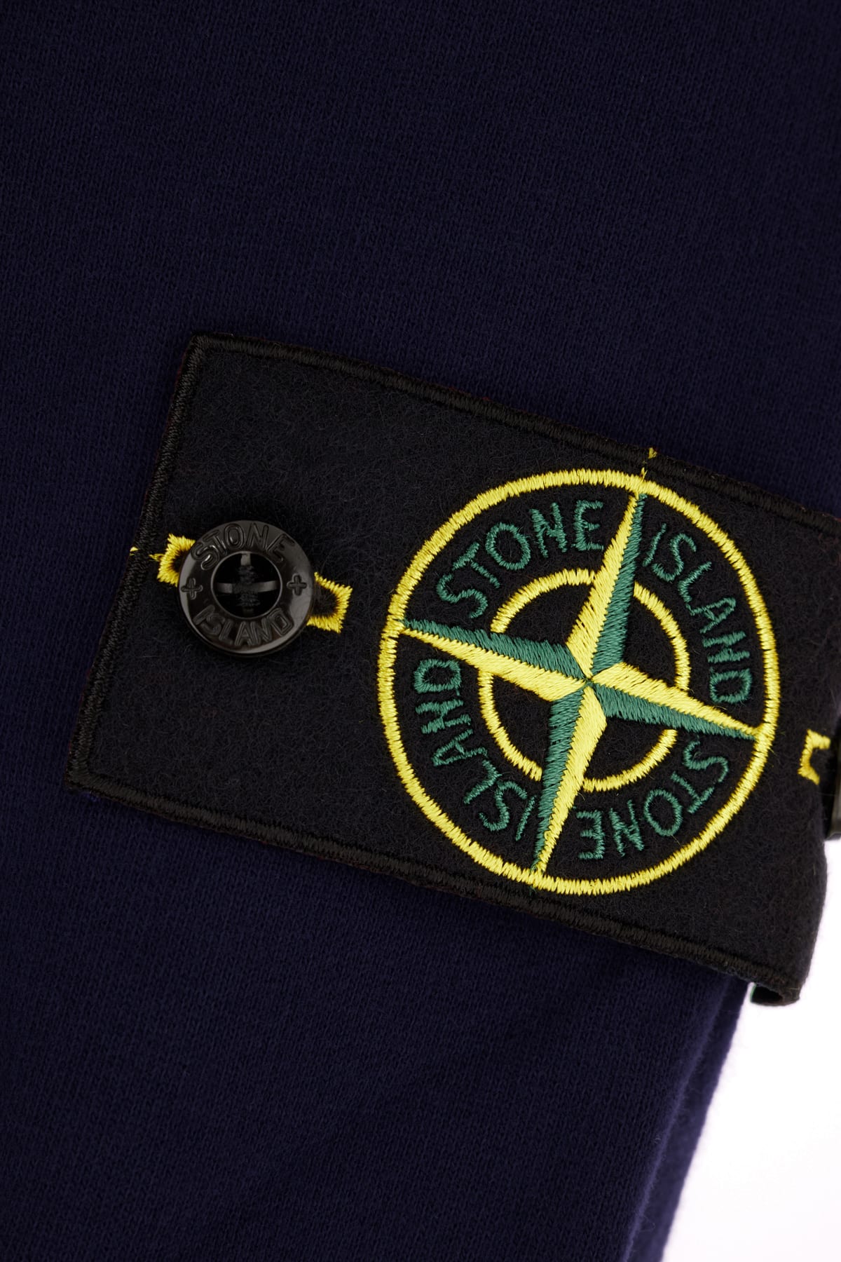 Stone Island Organic Cotton Crewneck Sweatshirt In Blue