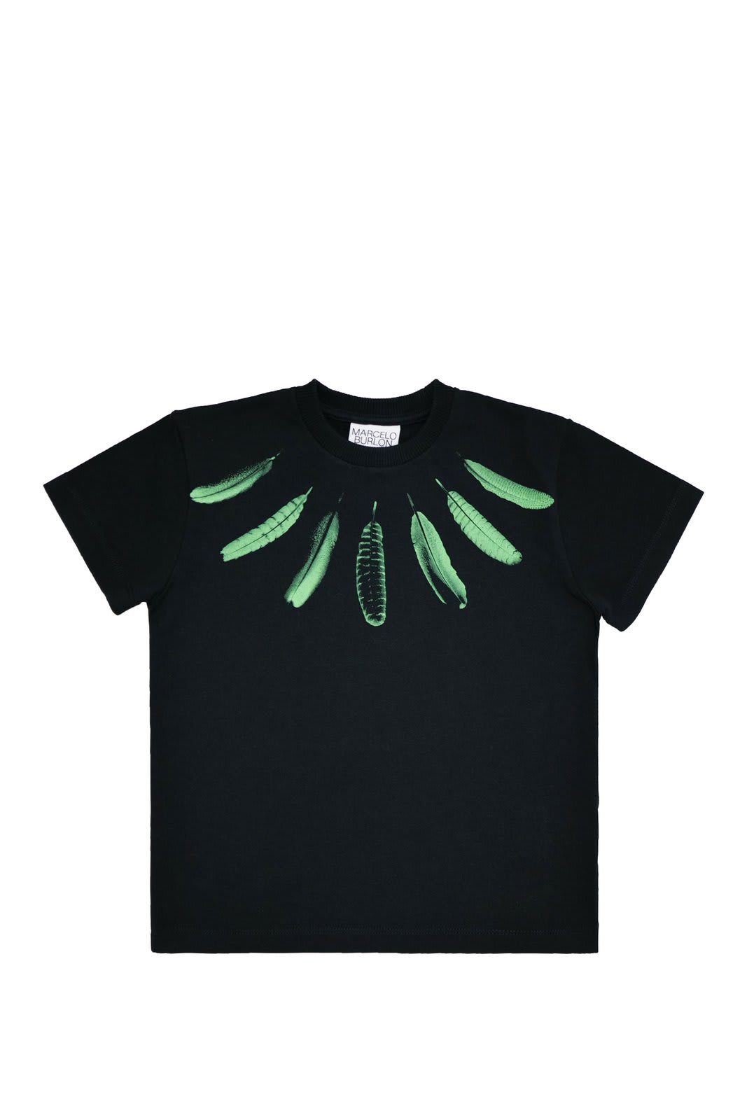 Marcelo Burlon County Of Milan Printed T-shirt In Black Li