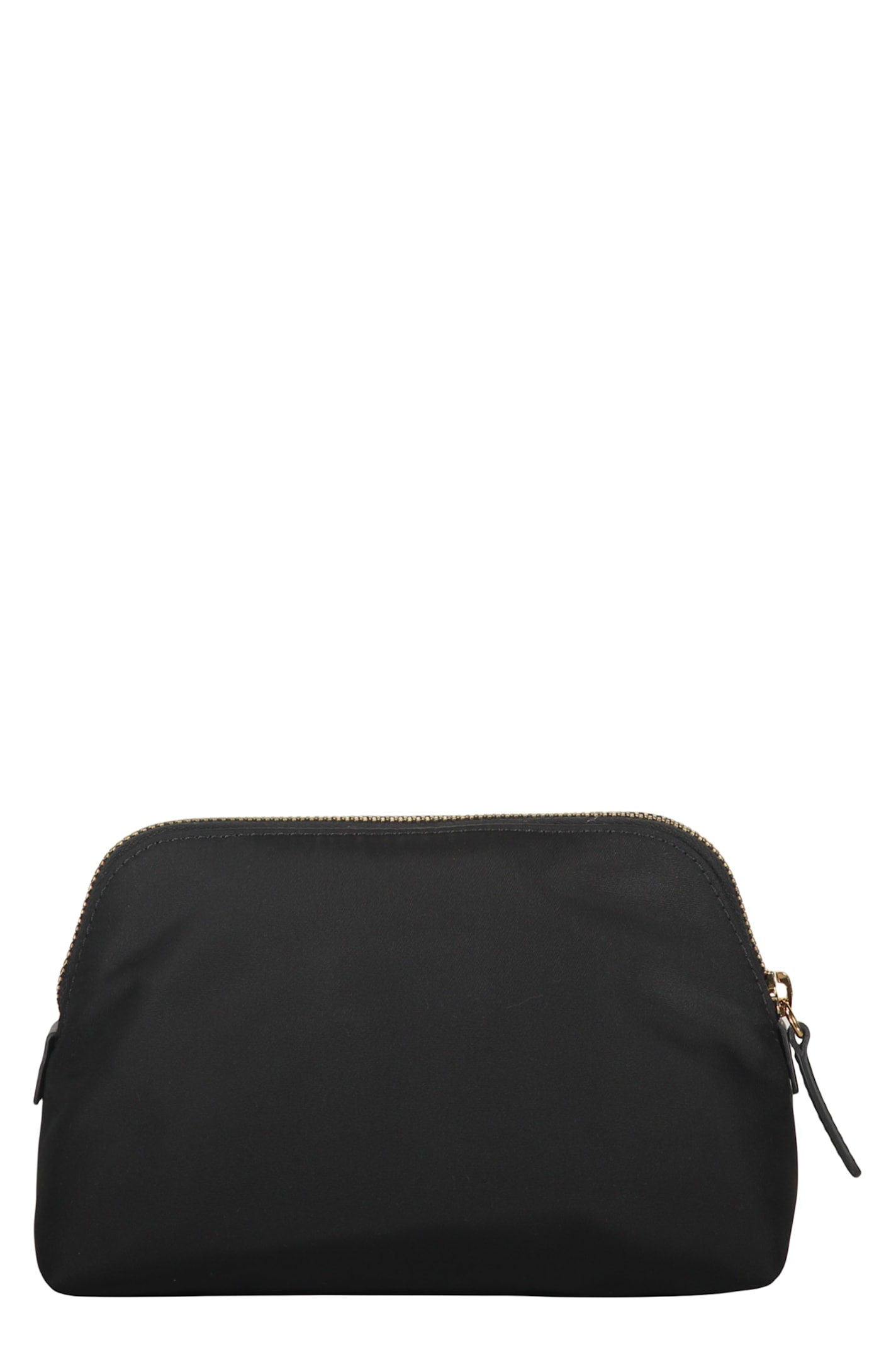 Versace Elegant Black Beauty Case With Golden Details In Black