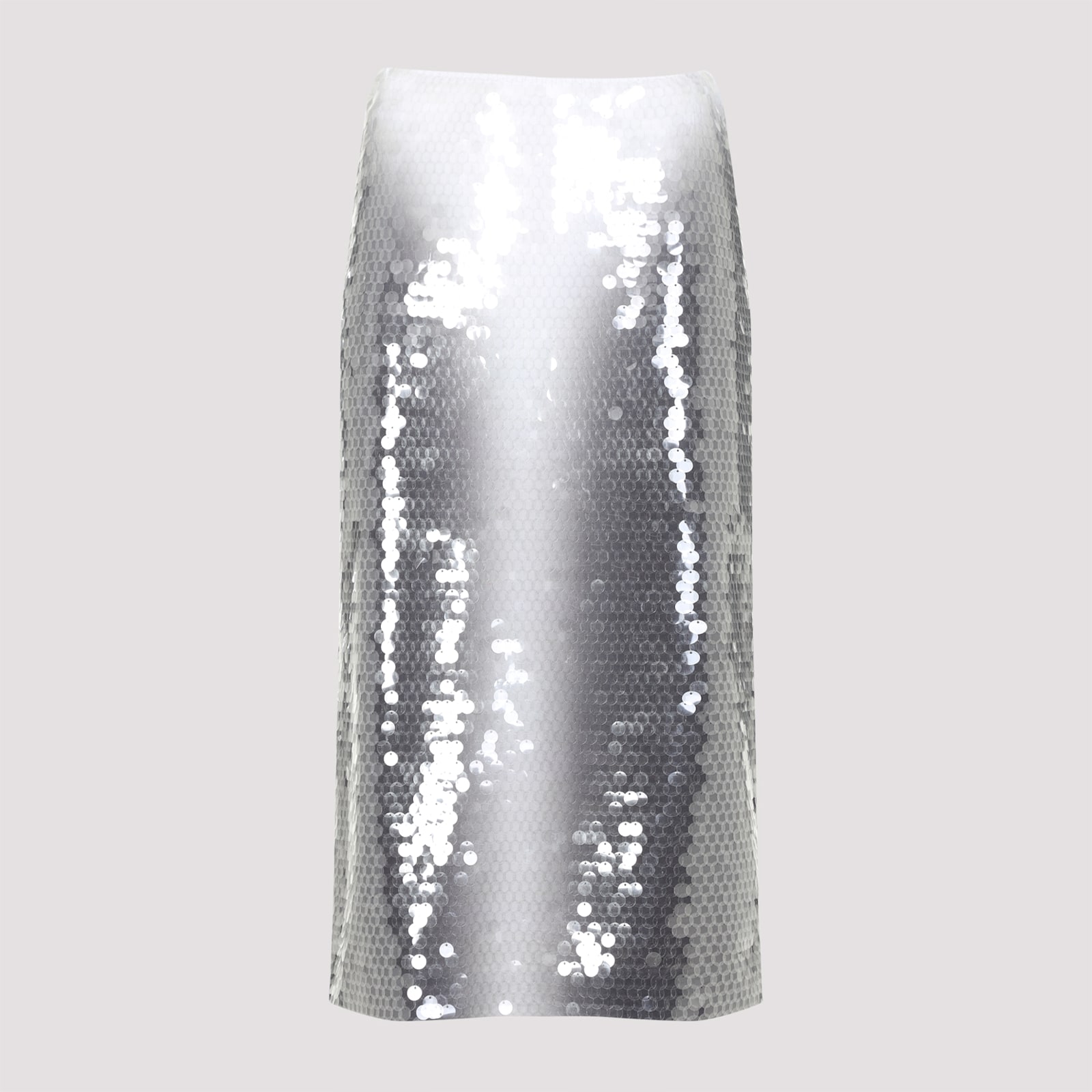 Sportmax Gradient Sequin Pencil Skirt In Nero Sfumato