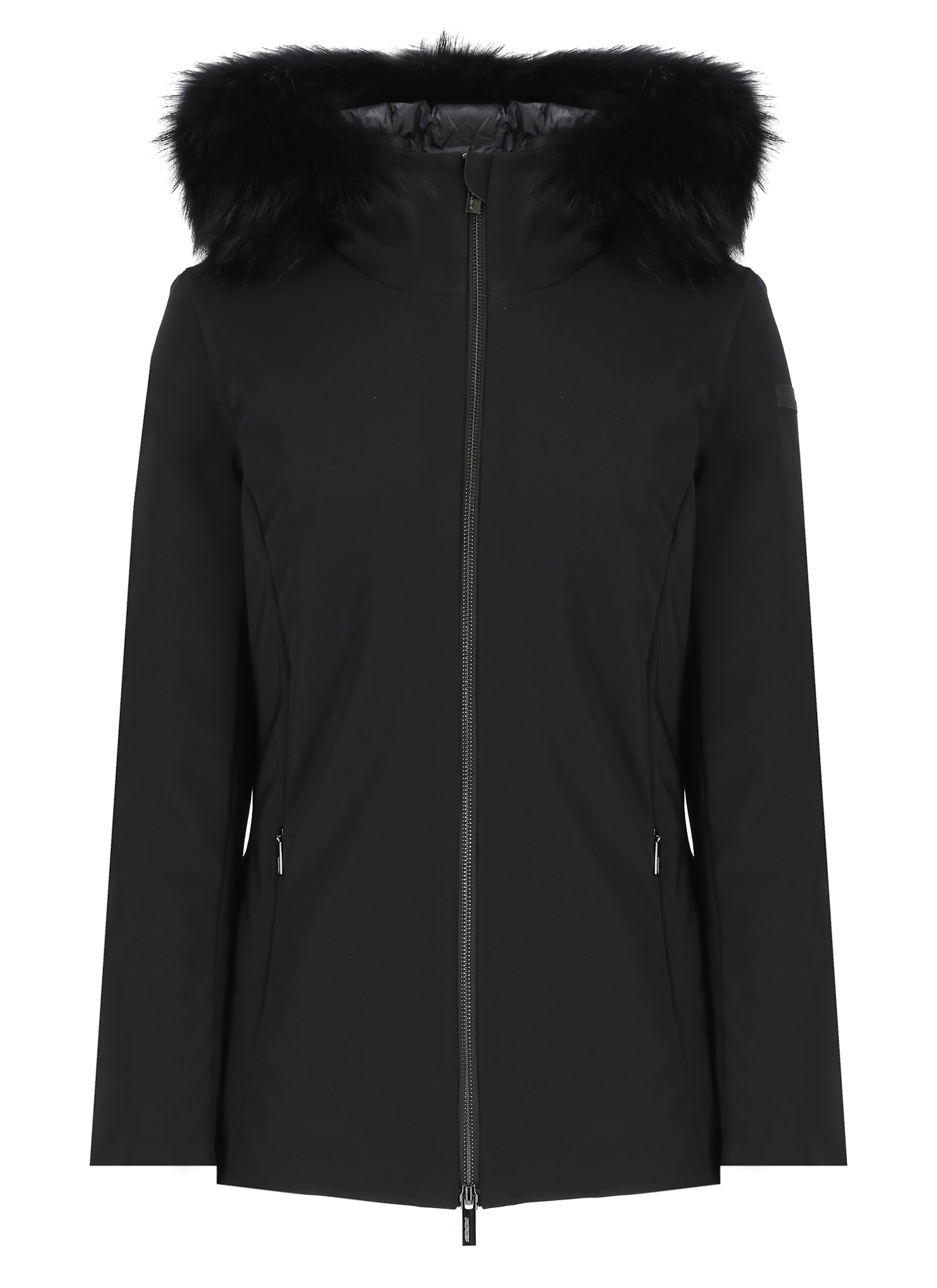 Shop Rrd - Roberto Ricci Design Winter Storm Fur Jacket In Black