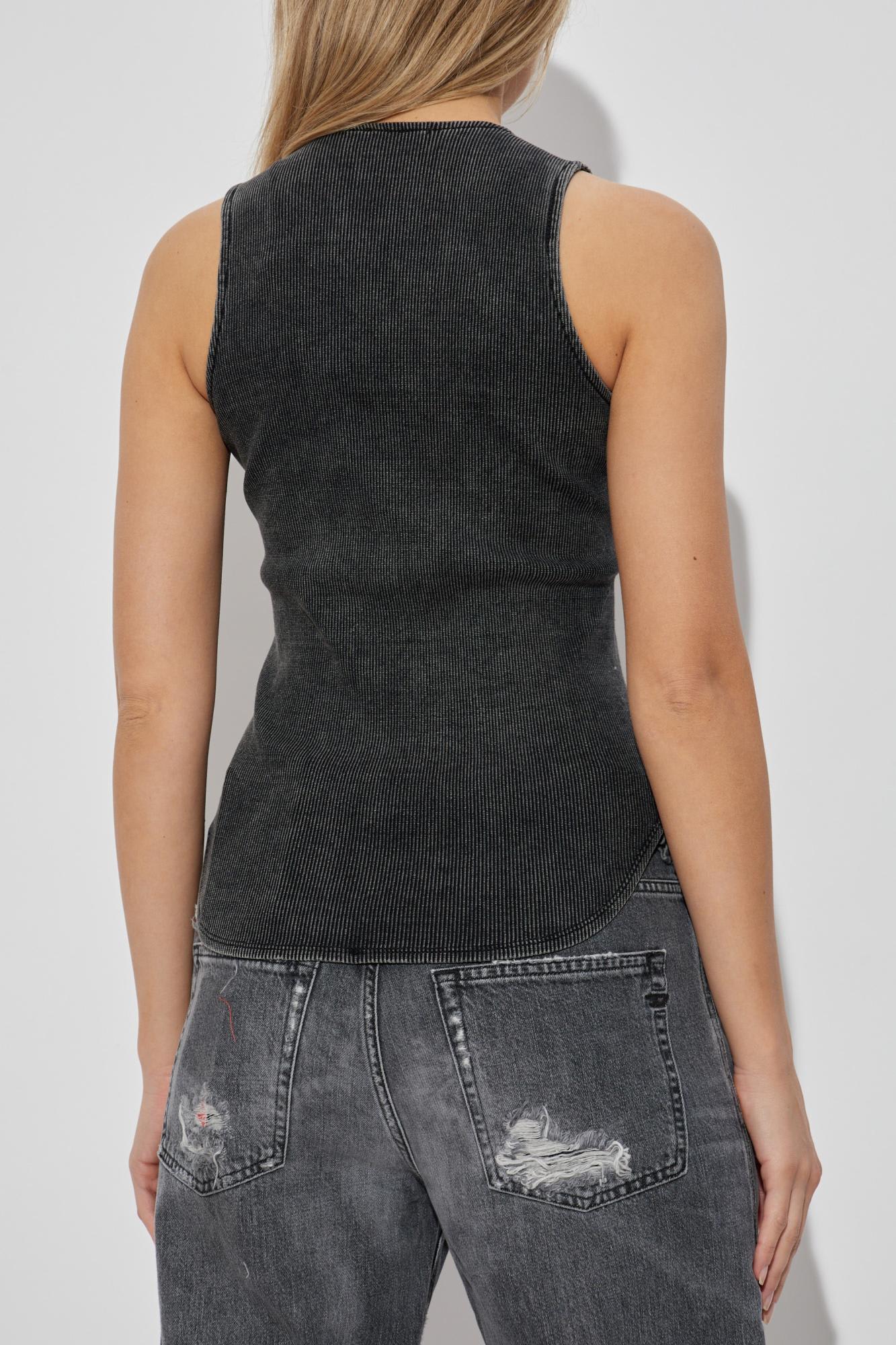 Diesel Denim Top With A Used Effect In Multi