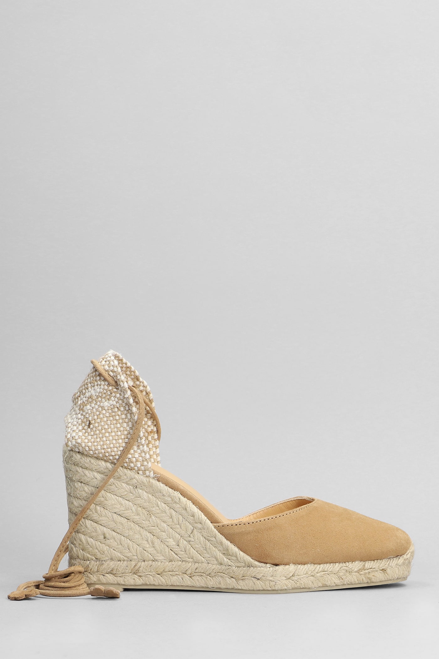 Castañer Carina-8-007 Wedges In Leather Color Suede