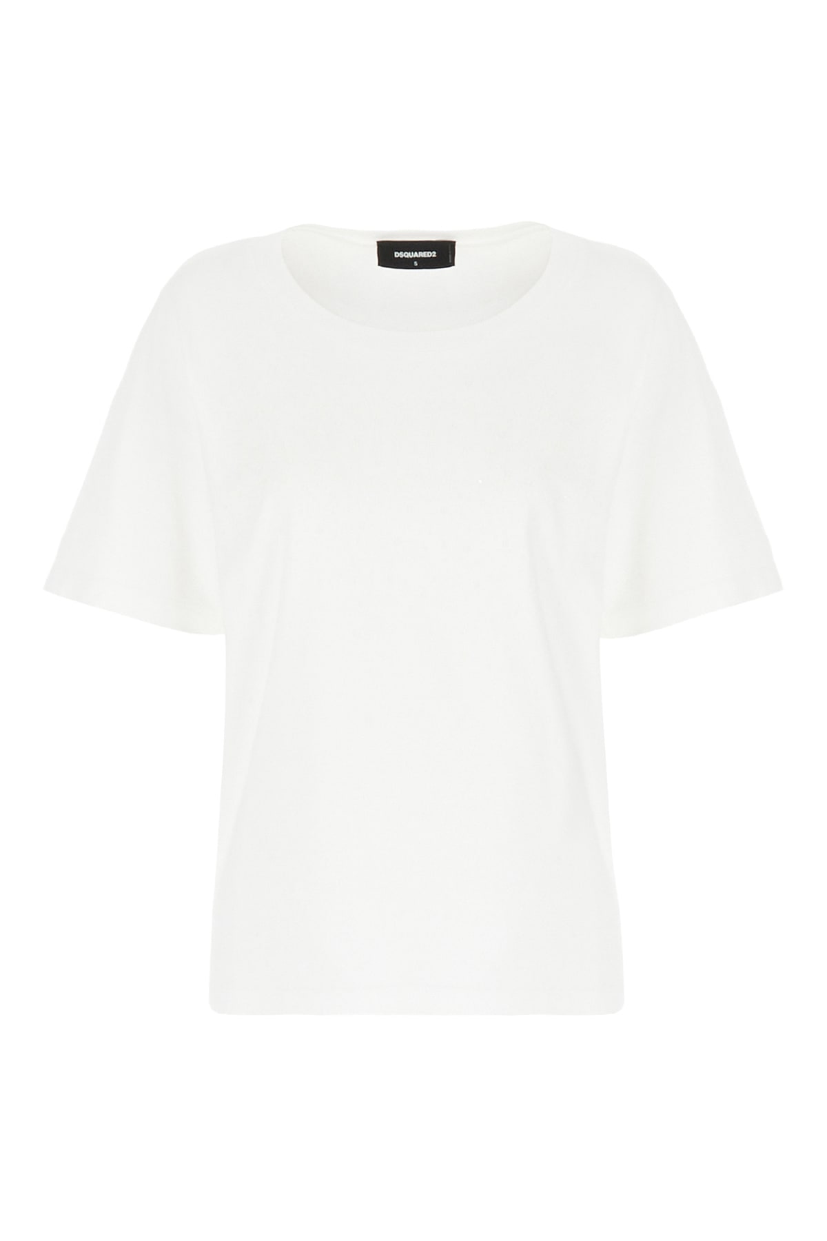 Dsquared2 White Cotton T-shirt In 100