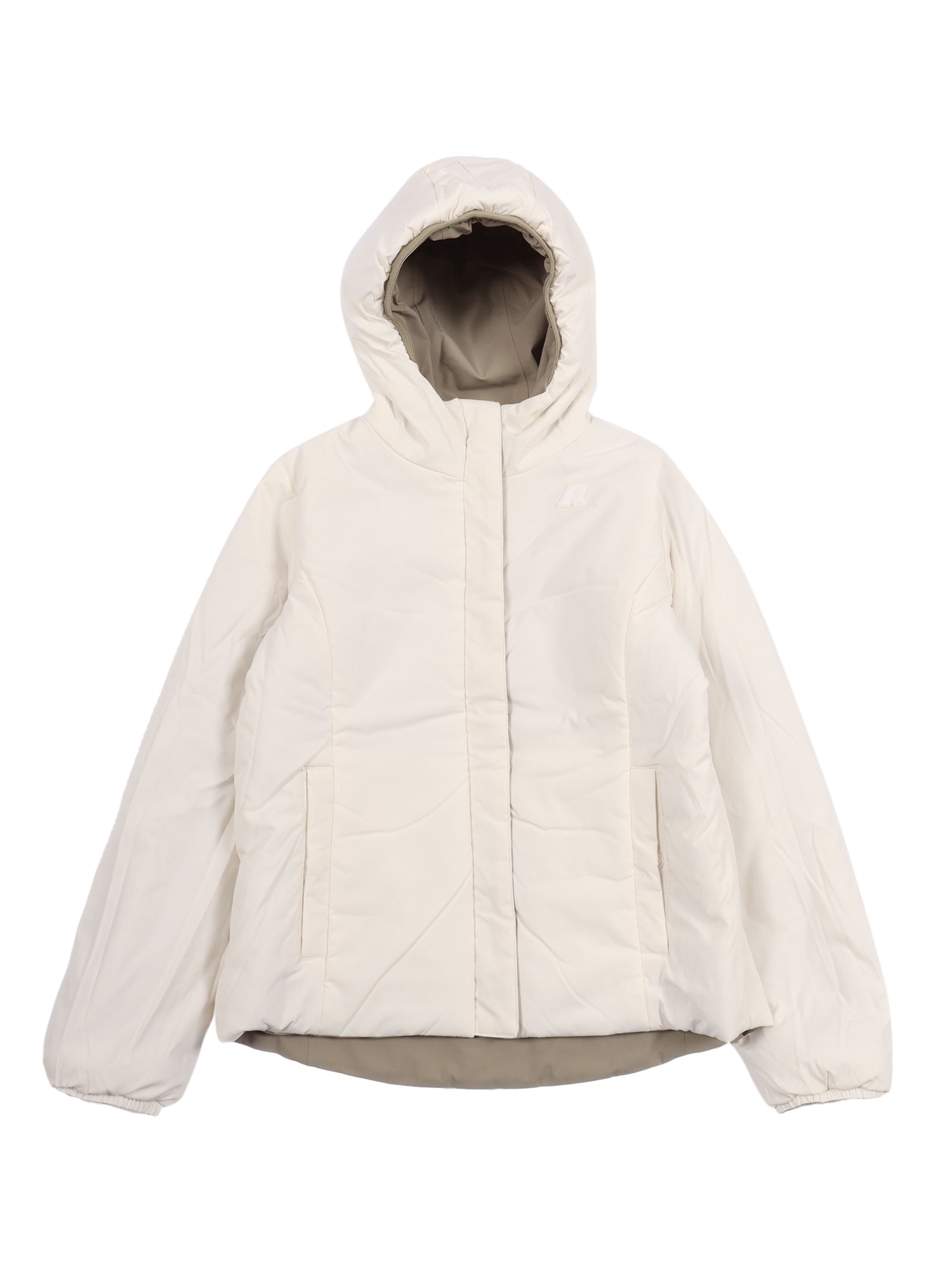 K-way P. Liily St Warm Hooded Jacket In Gold