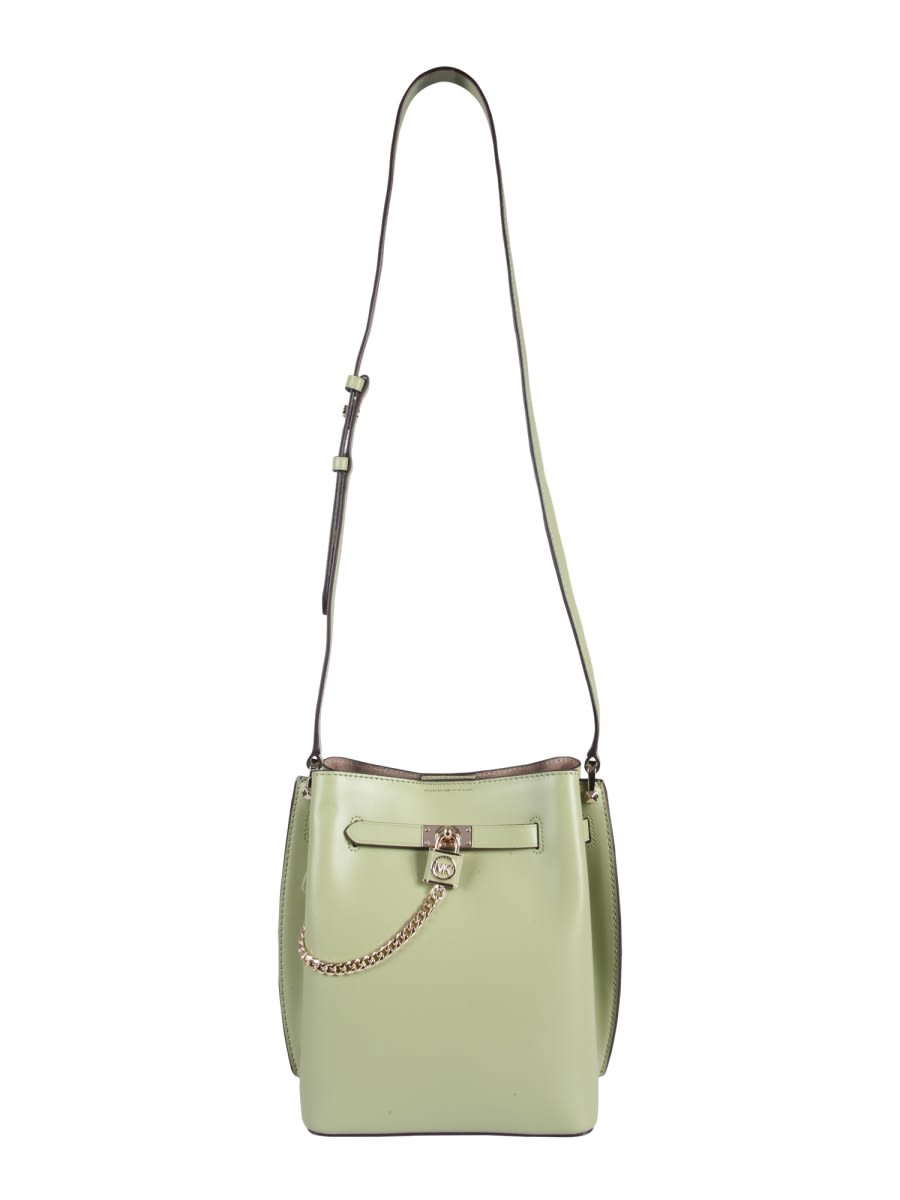 Shop Michael Kors Hamilton Legacy Bag In Green