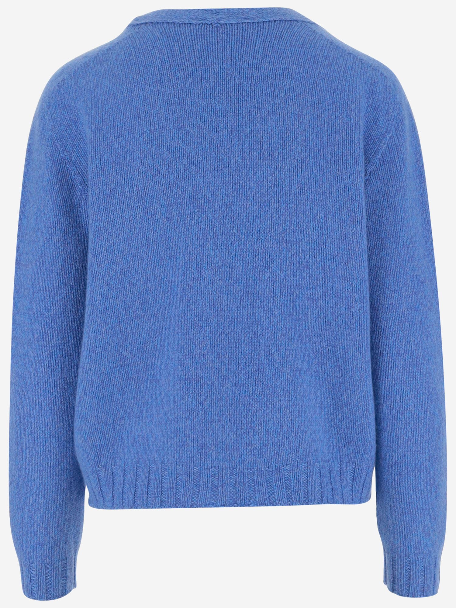 Oliver Lattughi V-neck Cashmere Cardigan In Blue