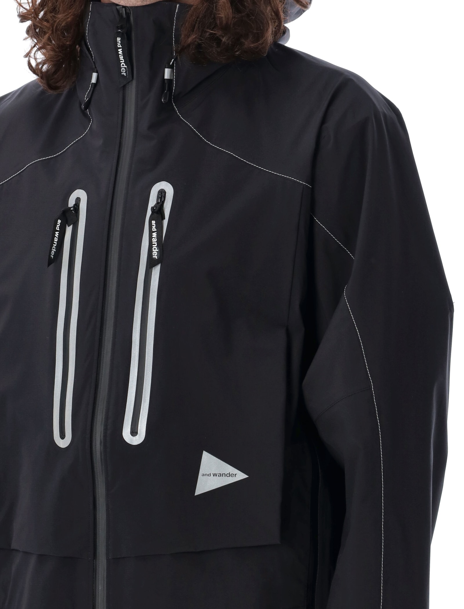 Shop And Wander Pertex Shield Rain Jacket In Black