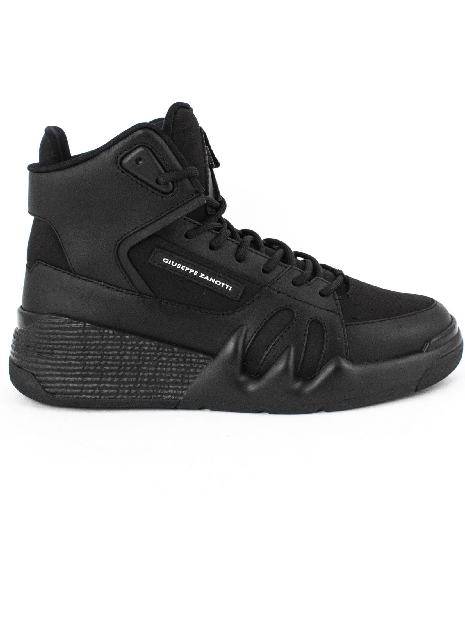 Giuseppe Zanotti Talon Black Sneakers | ModeSens