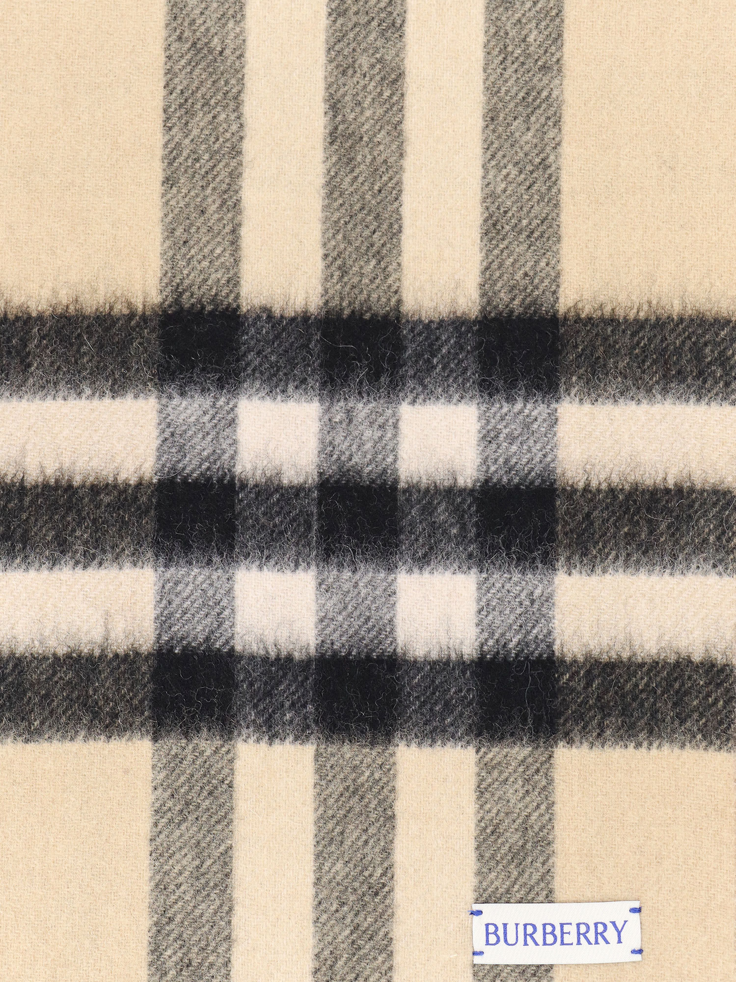 Shop Burberry Scarf In Beige