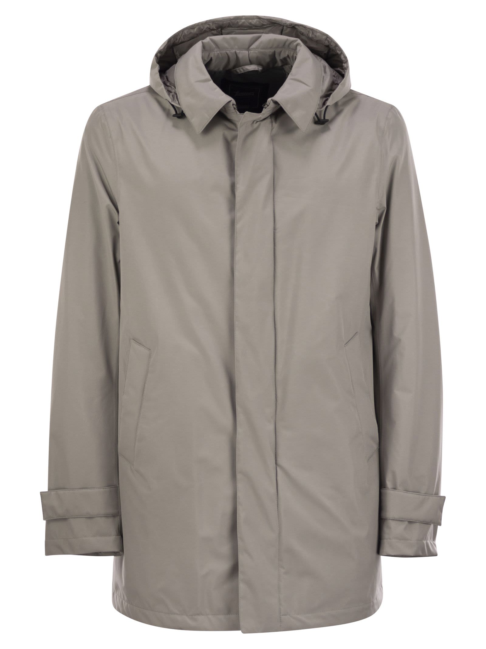 Shop Herno Laminar 2-layer Goretex Coat In Turtledove