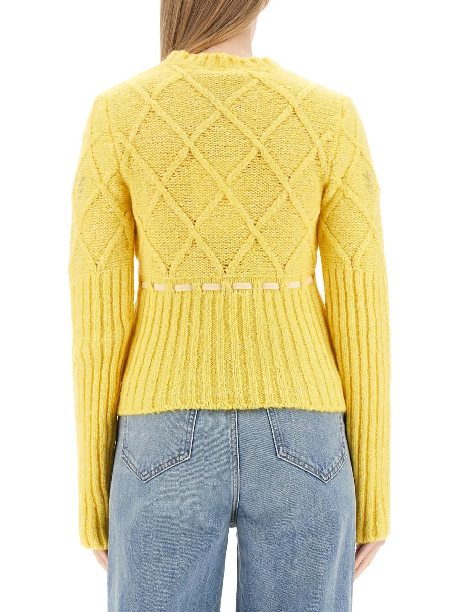 Shop Cormio Wool Jersey. In Yellow