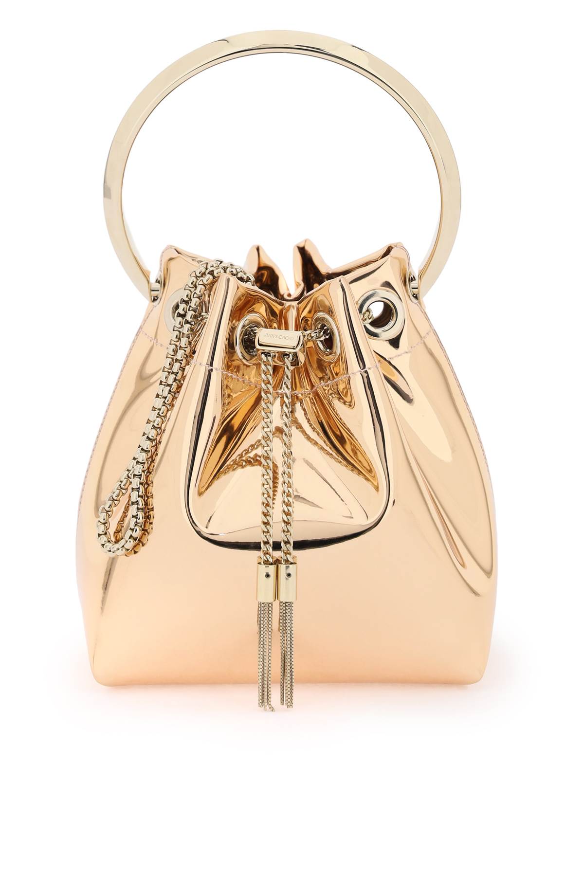 JIMMY CHOO BON BON MIRROR-EFFECT BAG