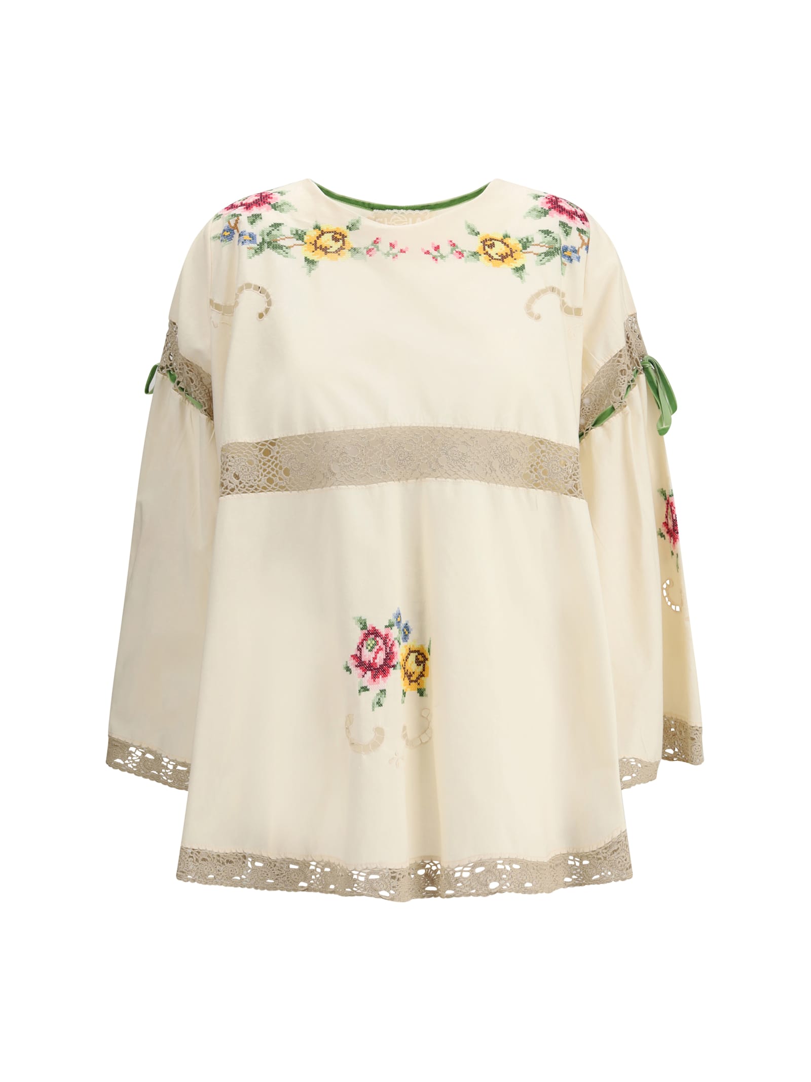 Blouse With Floral Details