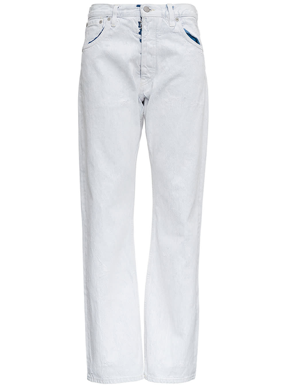 Maison Margiela White Five Pockets Trompe Loeil Jeans