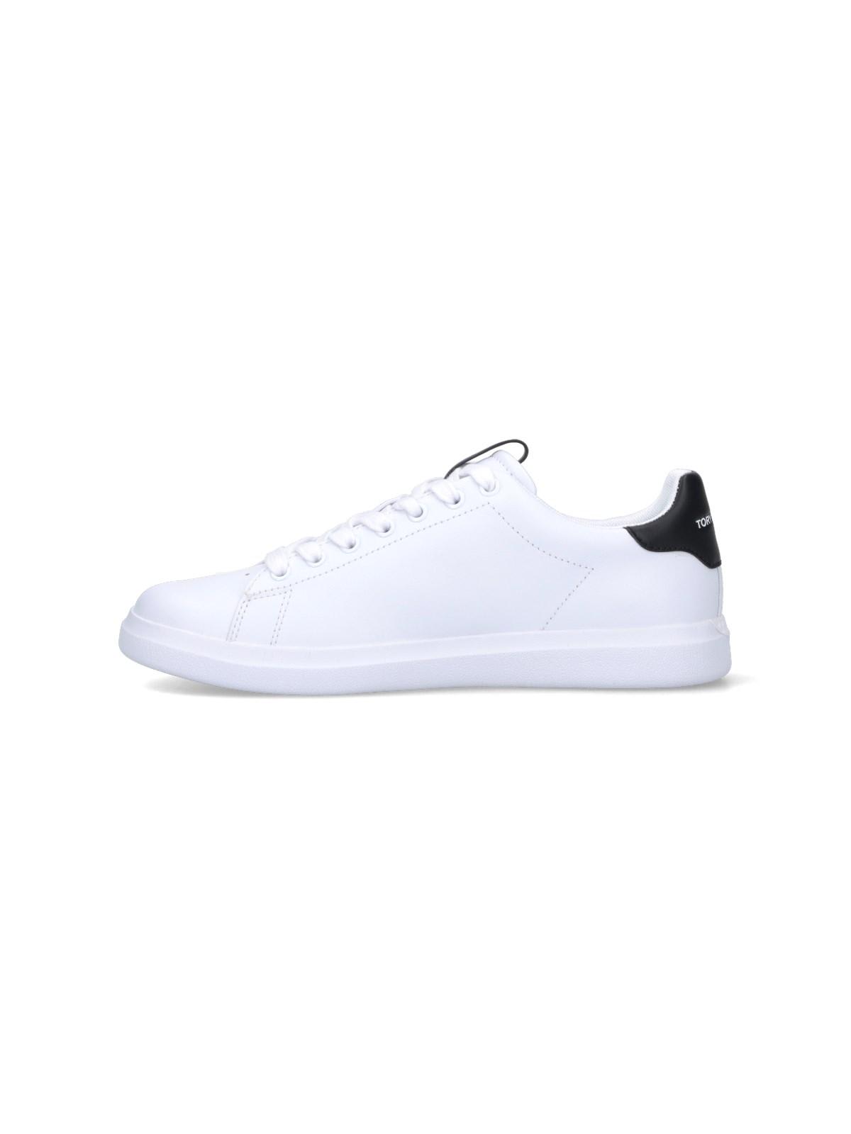 Shop Tory Burch Howell Court Sneakers In Bianco