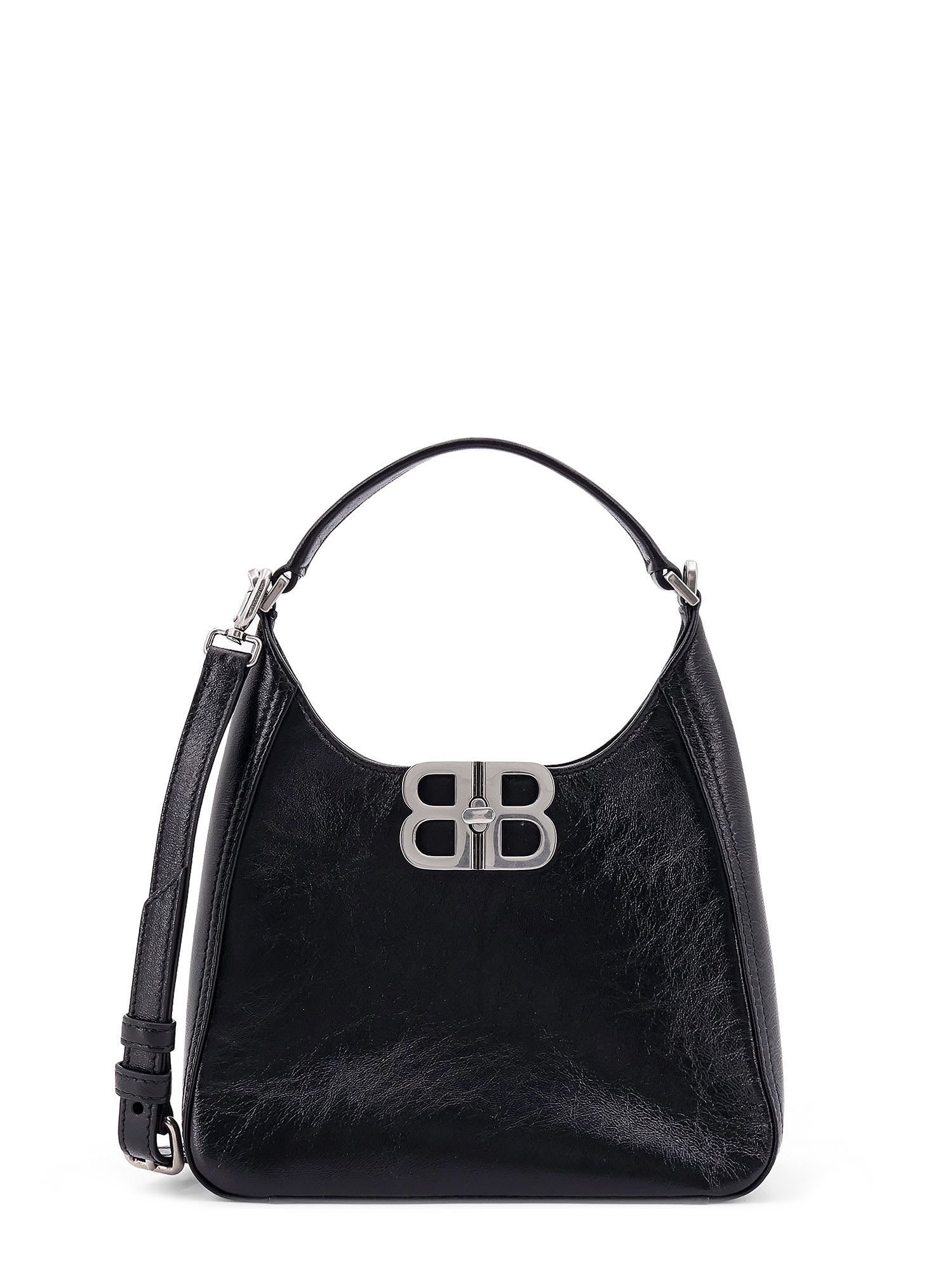 Shop Balenciaga Bb Soft Hobo S Handbag In Black