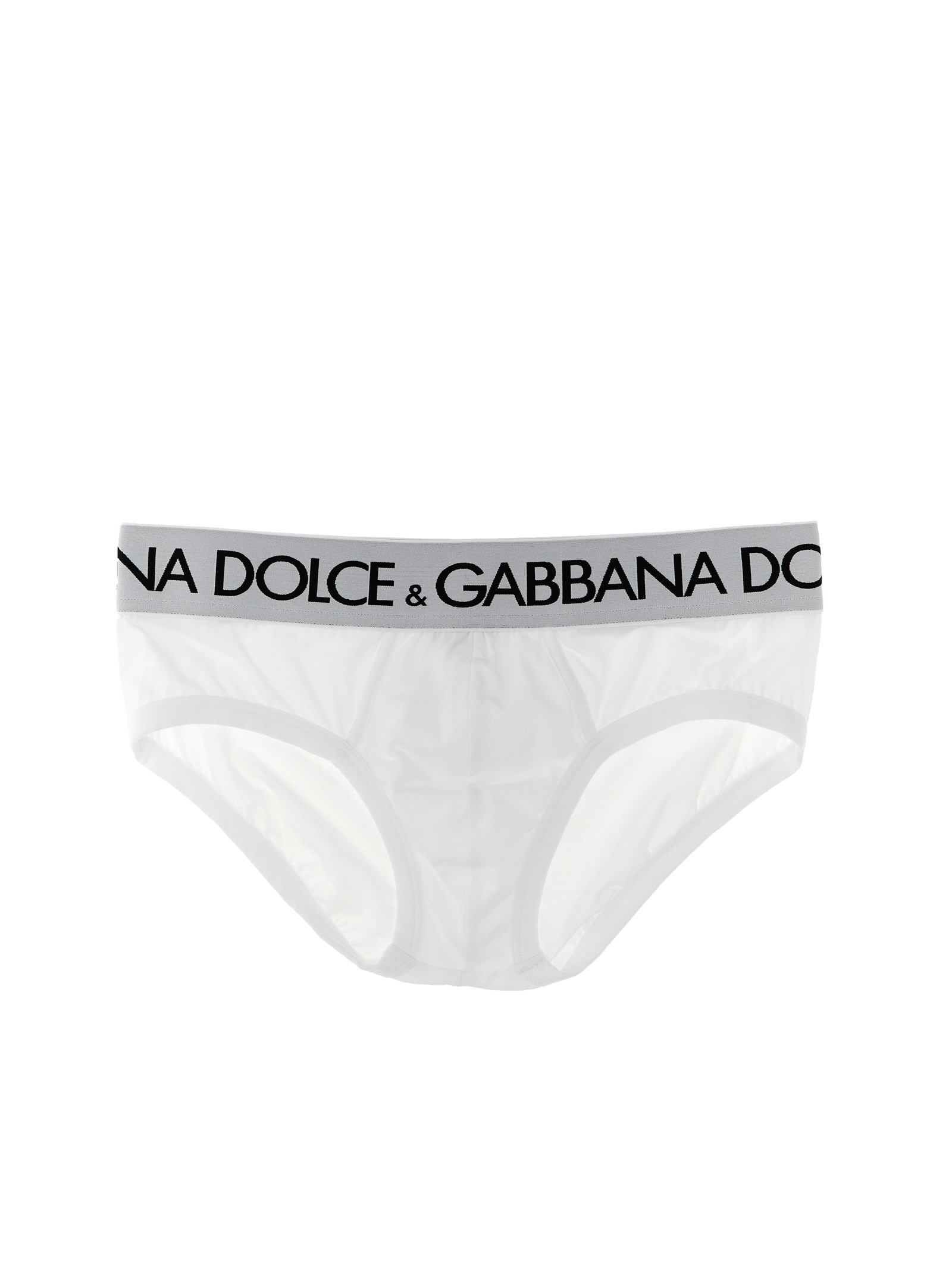 Shop Dolce & Gabbana Brando 2-pack Briefs In White