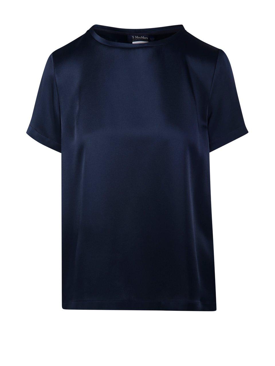 Shop 's Max Mara Crewneck Short-sleeved T-shirt In Midnightblue