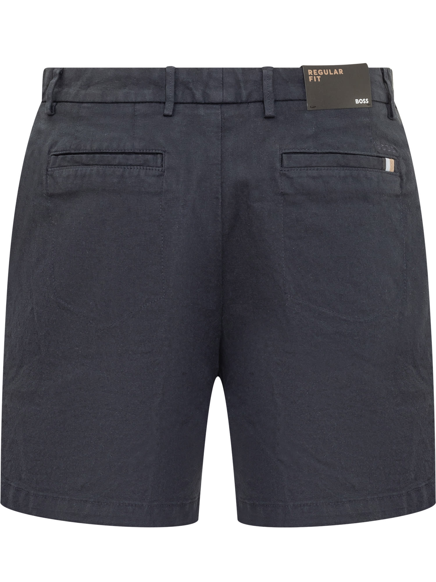 Shop Hugo Boss Shorts In Dark Blue