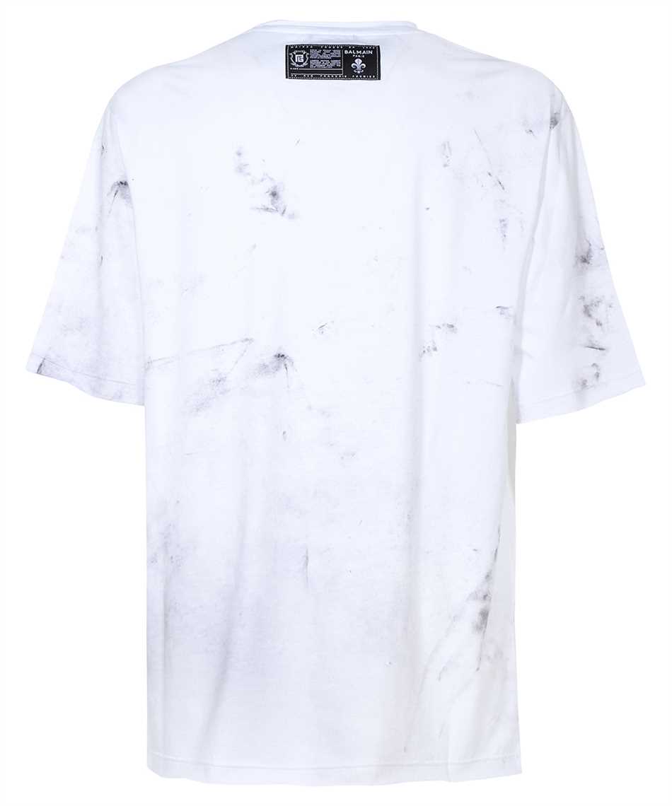 Shop Balmain Crew-neck T-shirt In White