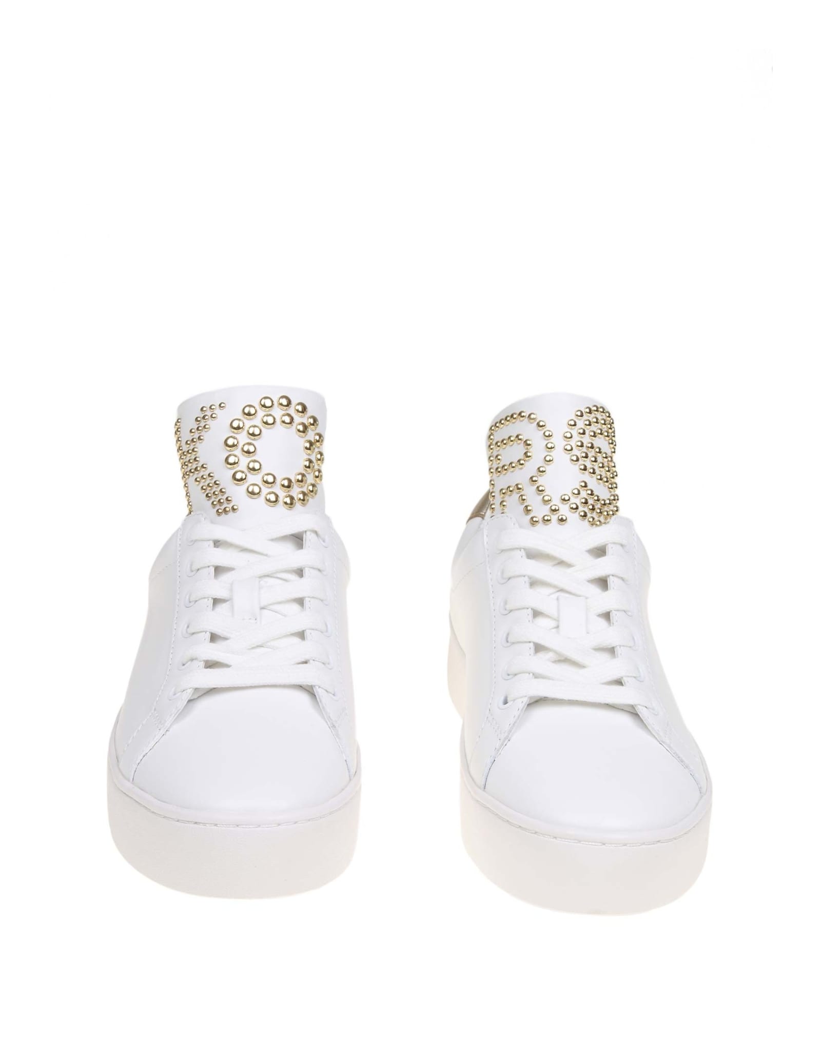 michael michael kors mindy studded leather sneaker