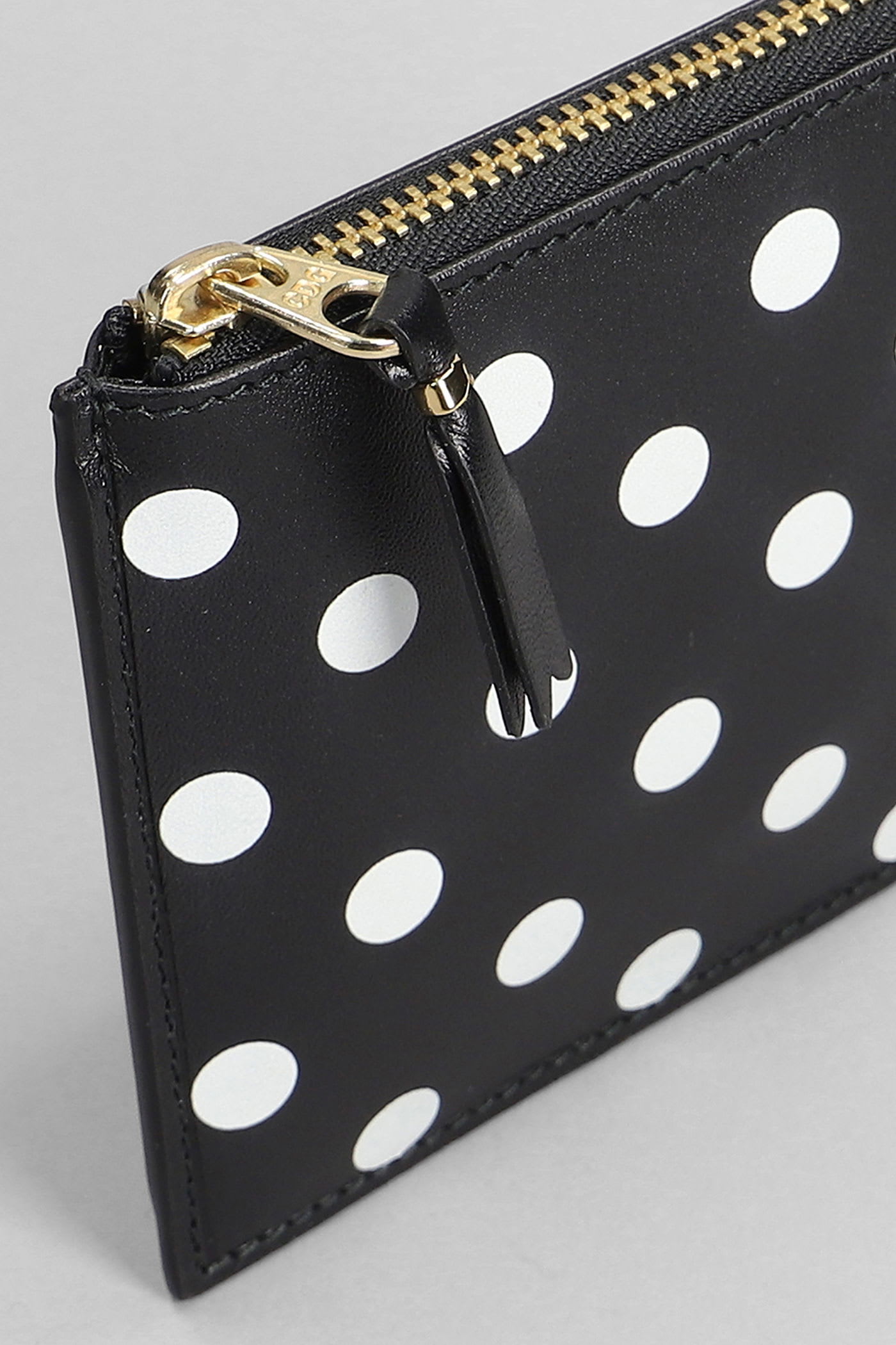 Comme Des Garçons Wallet In Black Leather In Black