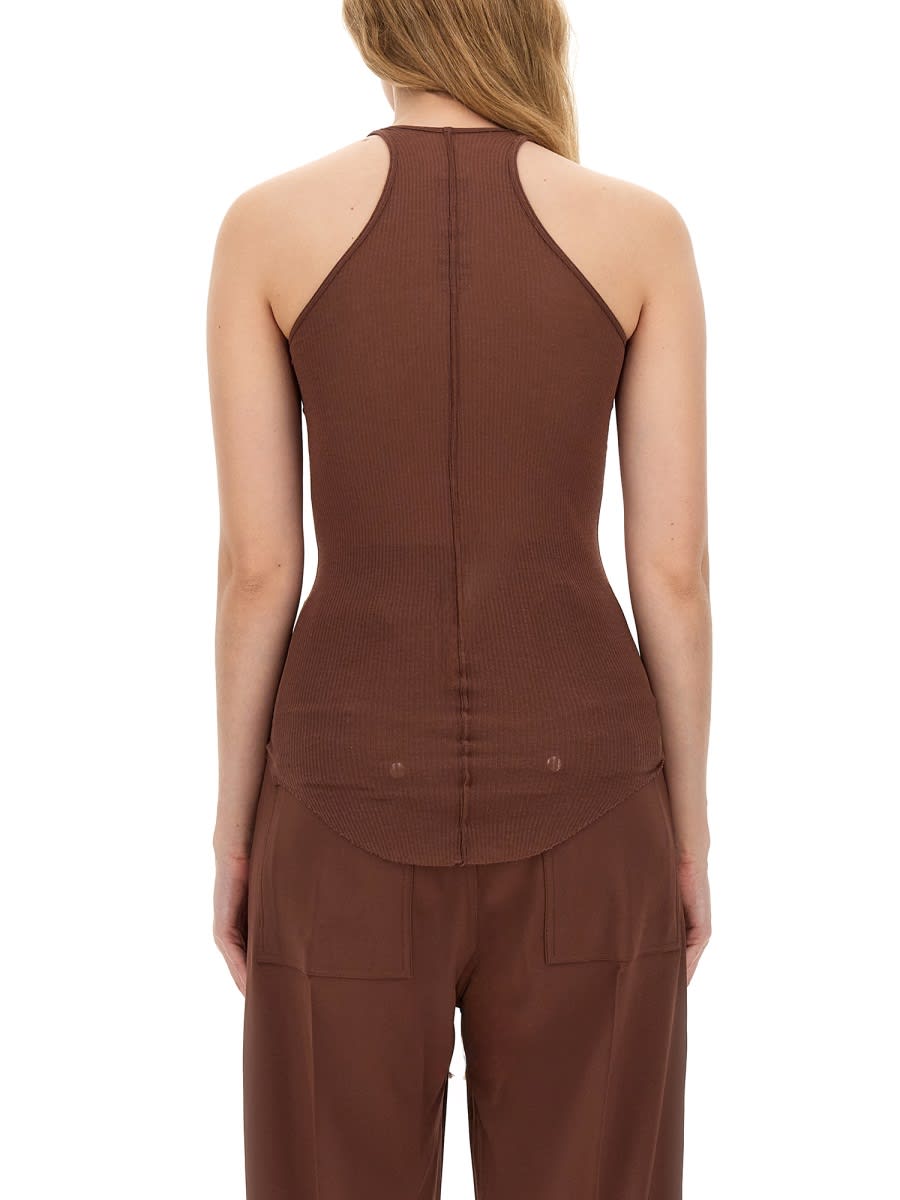 Shop Rick Owens Tank Top In Brown