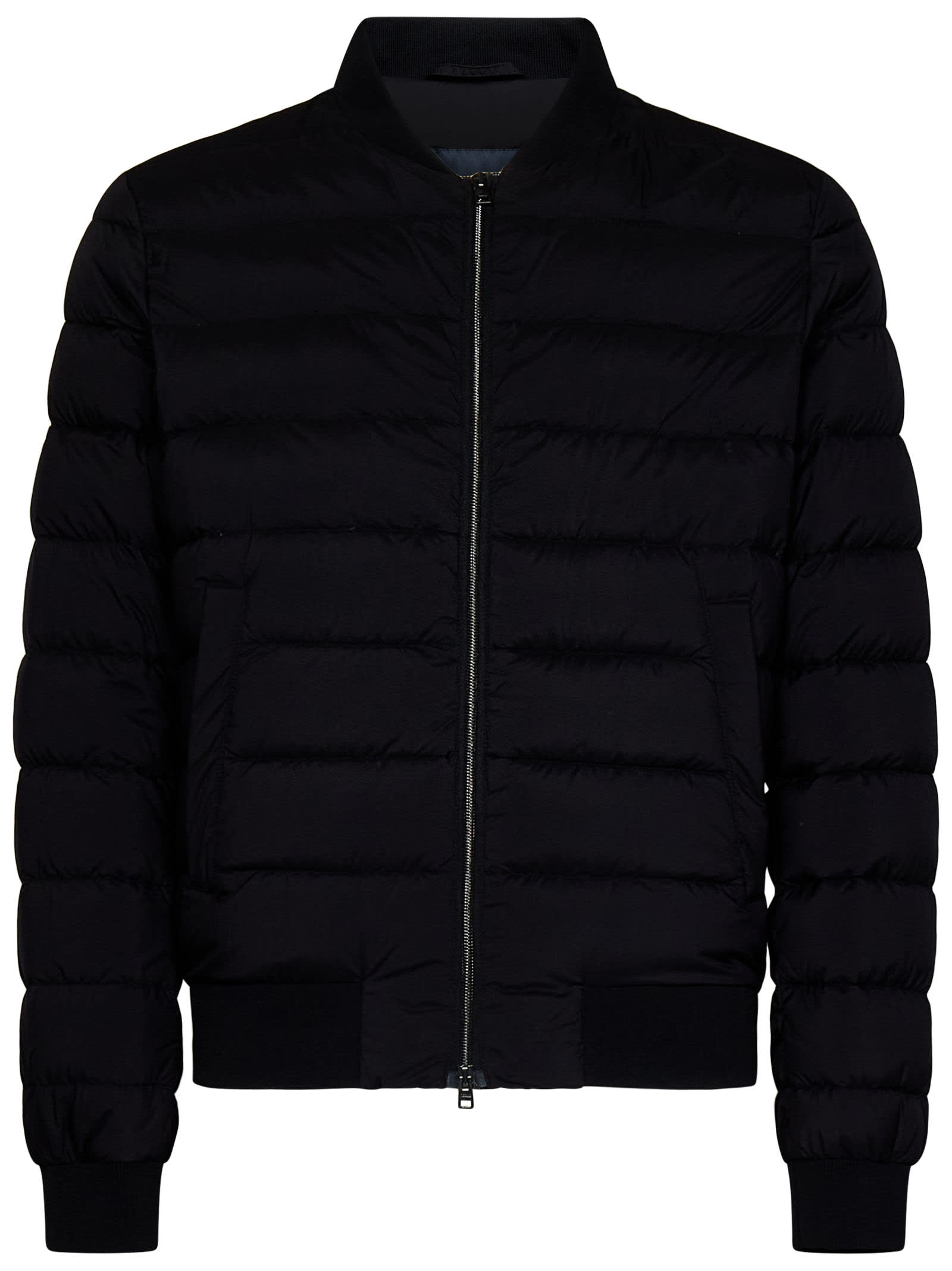 Shop Herno L Aviatore Down Jacket In Black